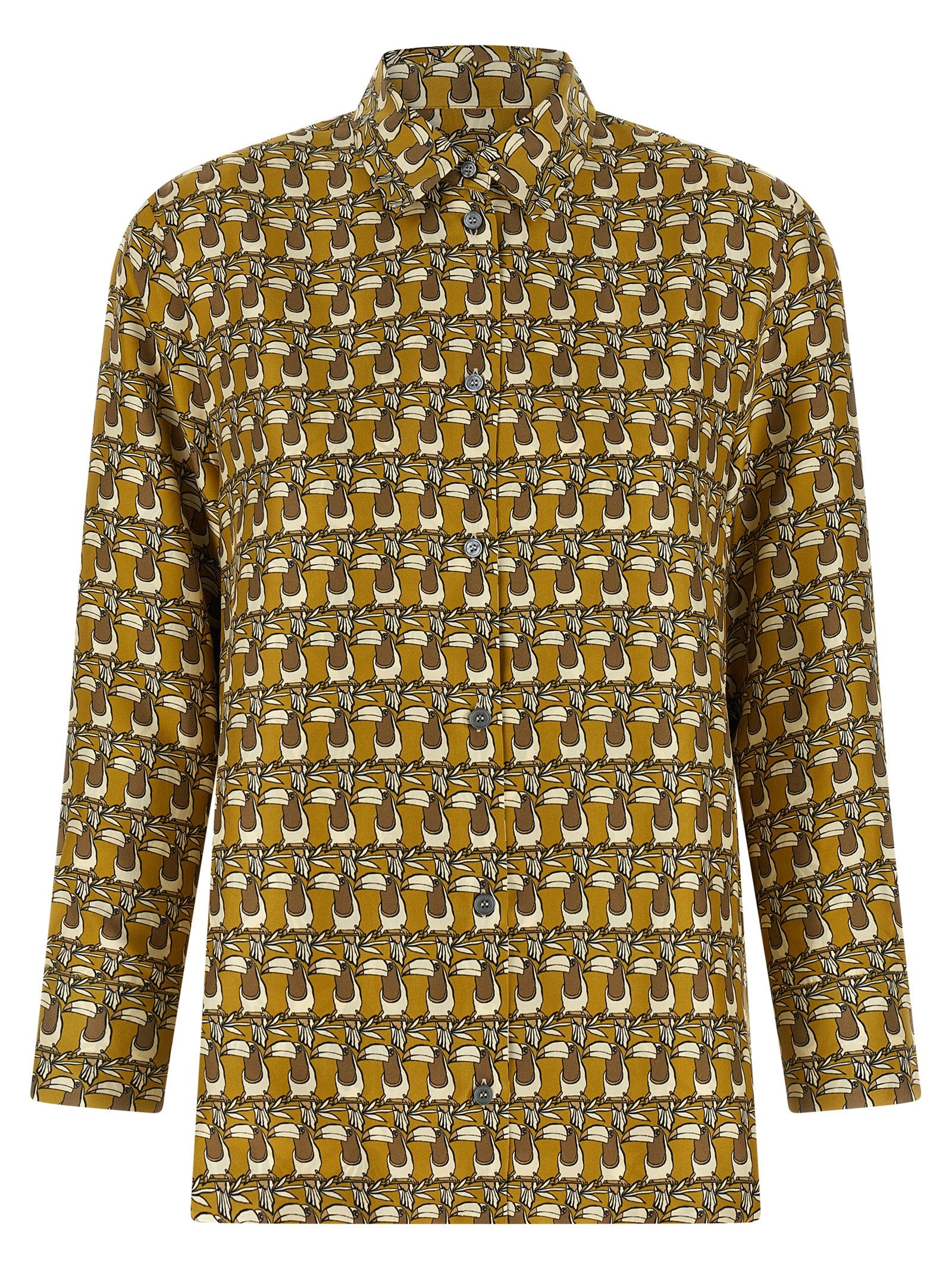 Max Mara Mehrfarbige Seidenbluse