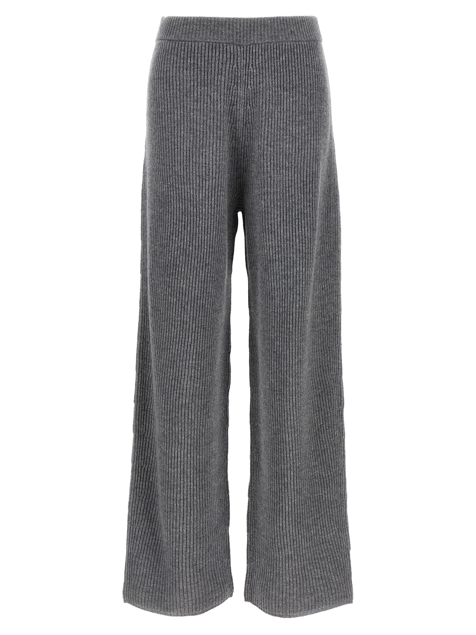 Sportmax Graue Woll-Freizeithose
