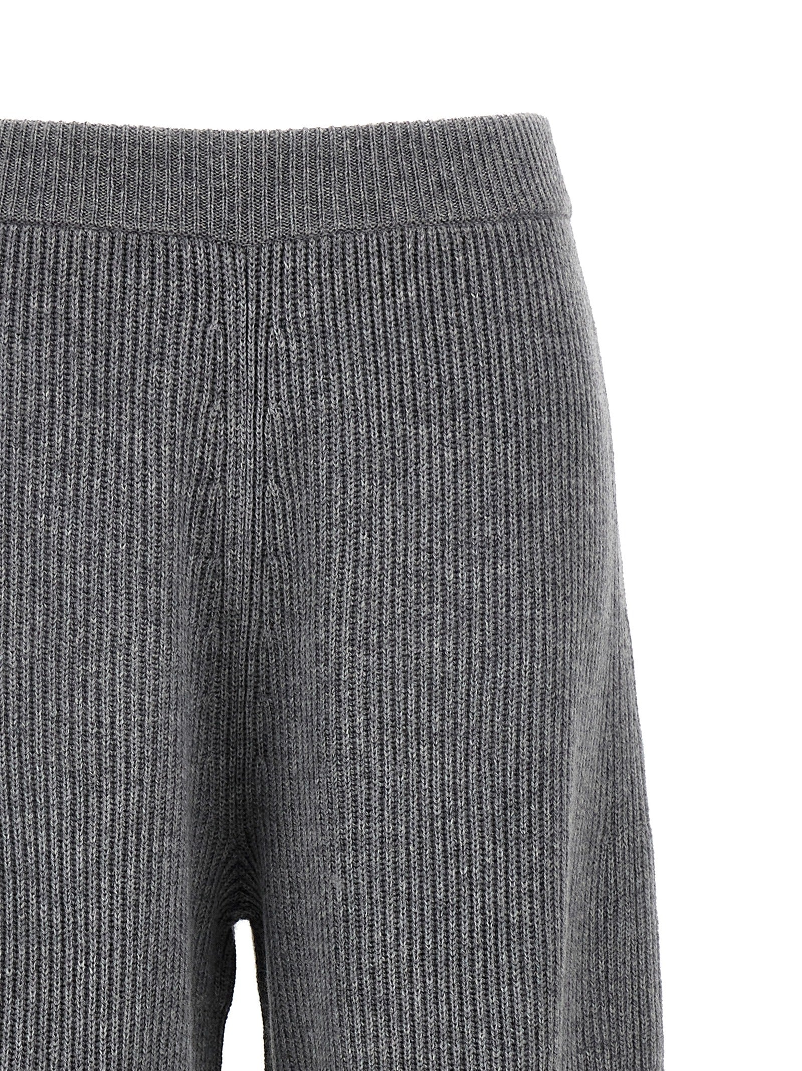 Sportmax Graue Woll-Freizeithose