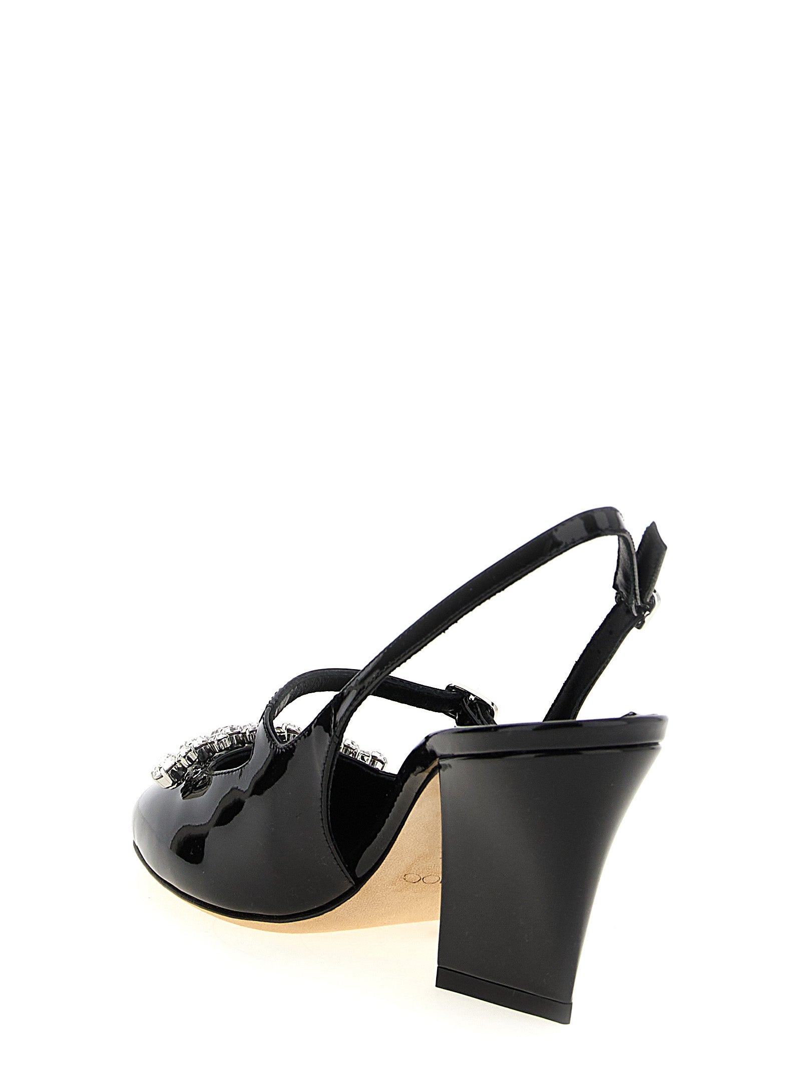 Jimmy Choo Schwarze Leder Pumps mit mittlerem Absatz