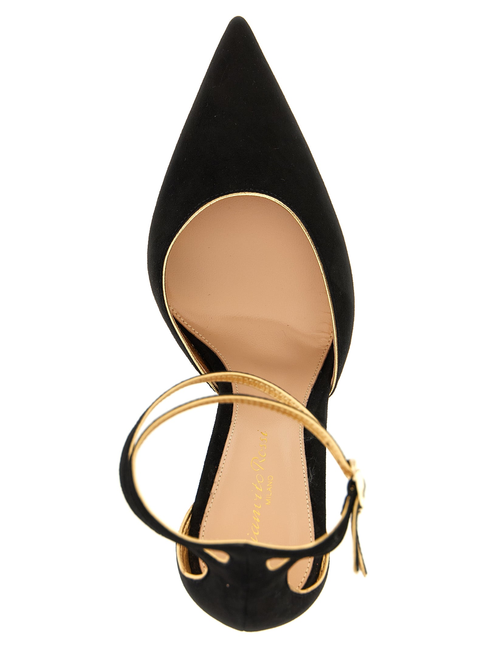 Gianvito Rossi Schwarze Pumps aus Wildleder mit hohem Absatz