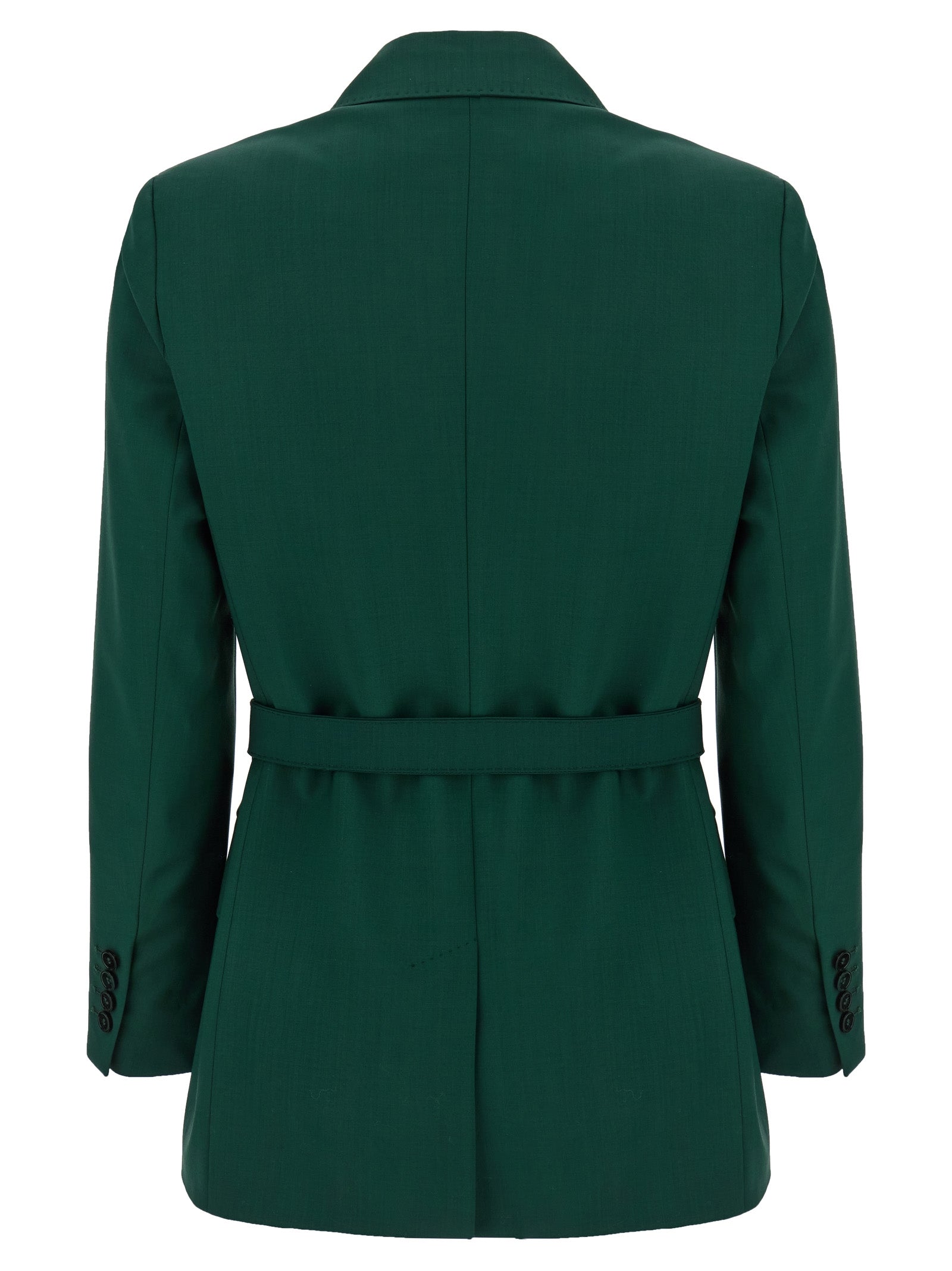 Max Mara Zweifarbiger Blazer aus reiner Schurwolle