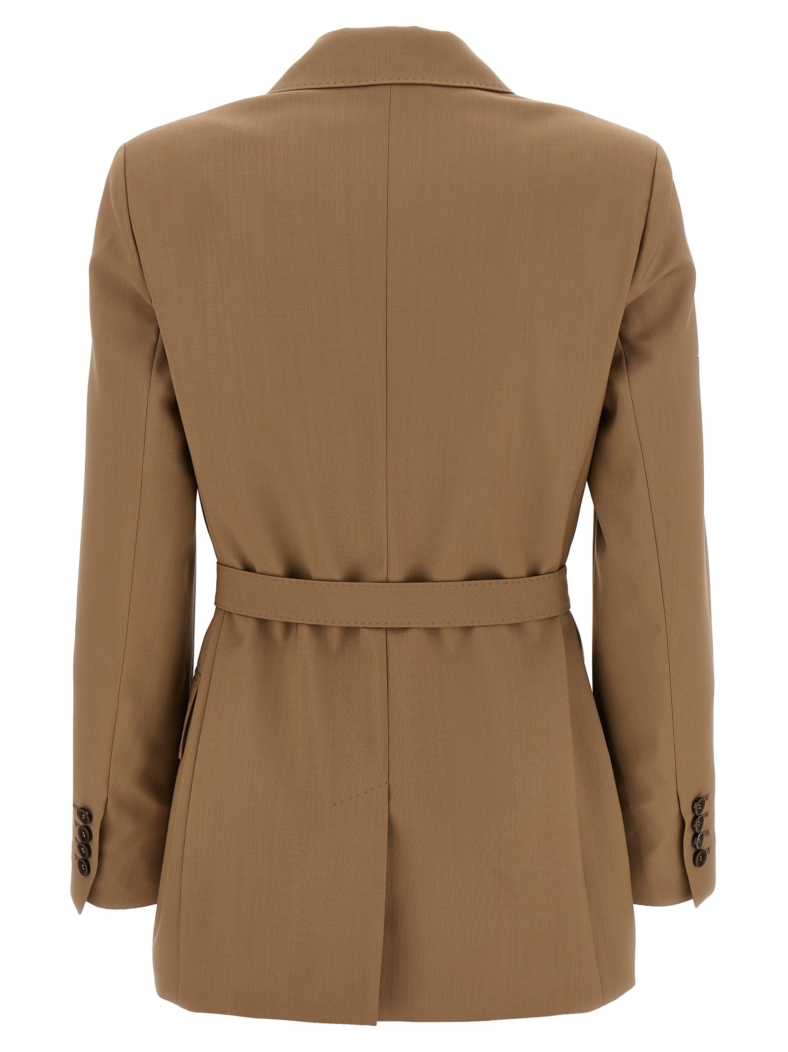 Max Mara Brauner Blazer aus reiner Schurwolle