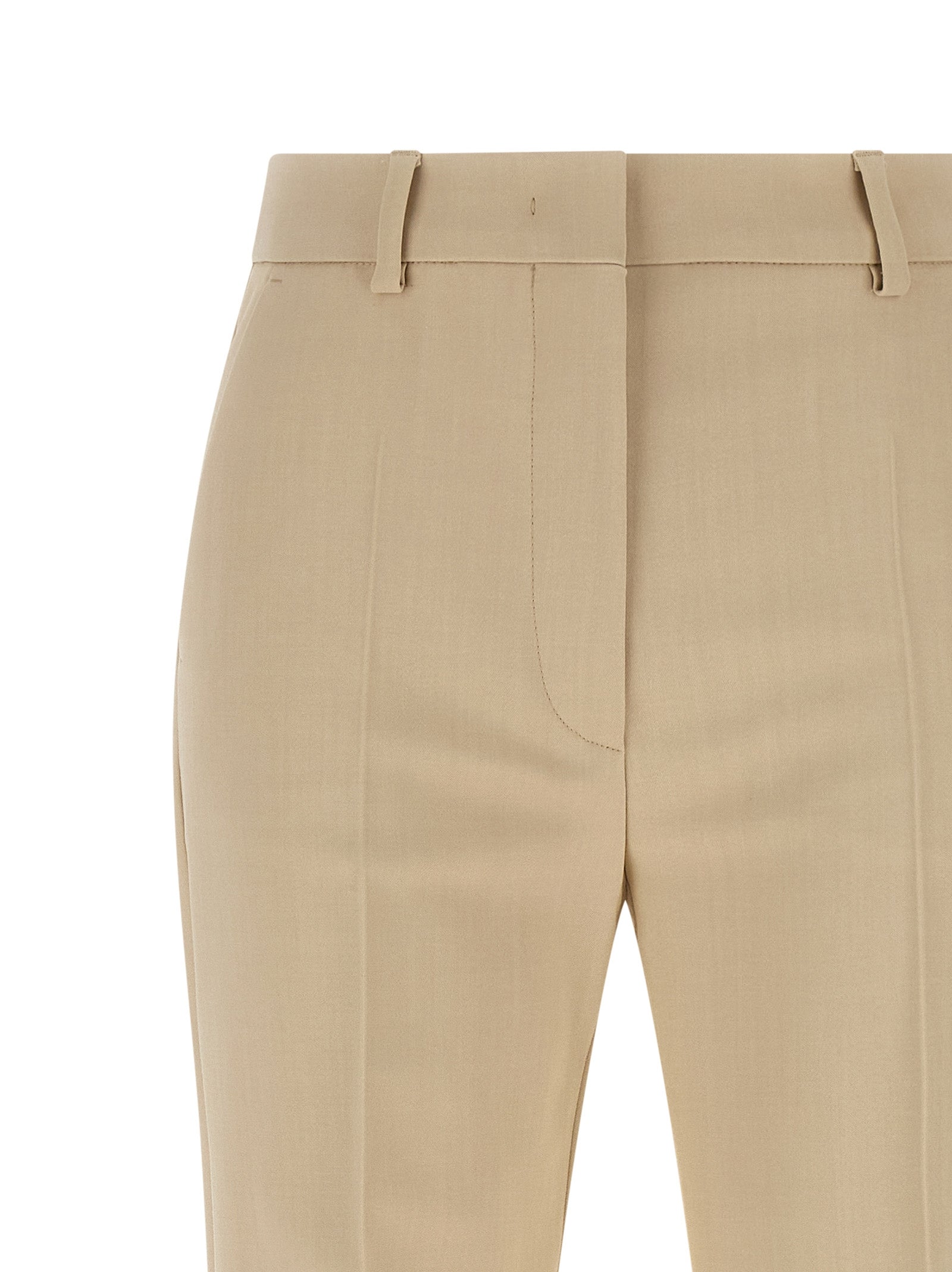 Sportmax Beige Viskose Anzughose