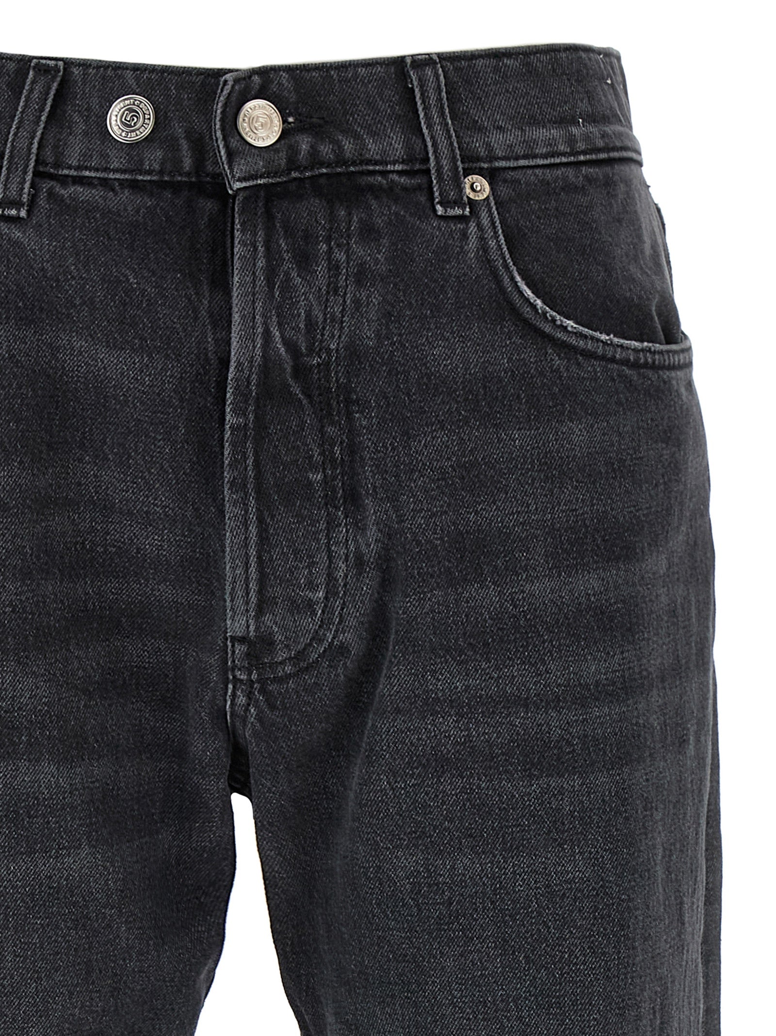 Department 5 Schwarze Baumwoll-Jeans mit geradem Bein