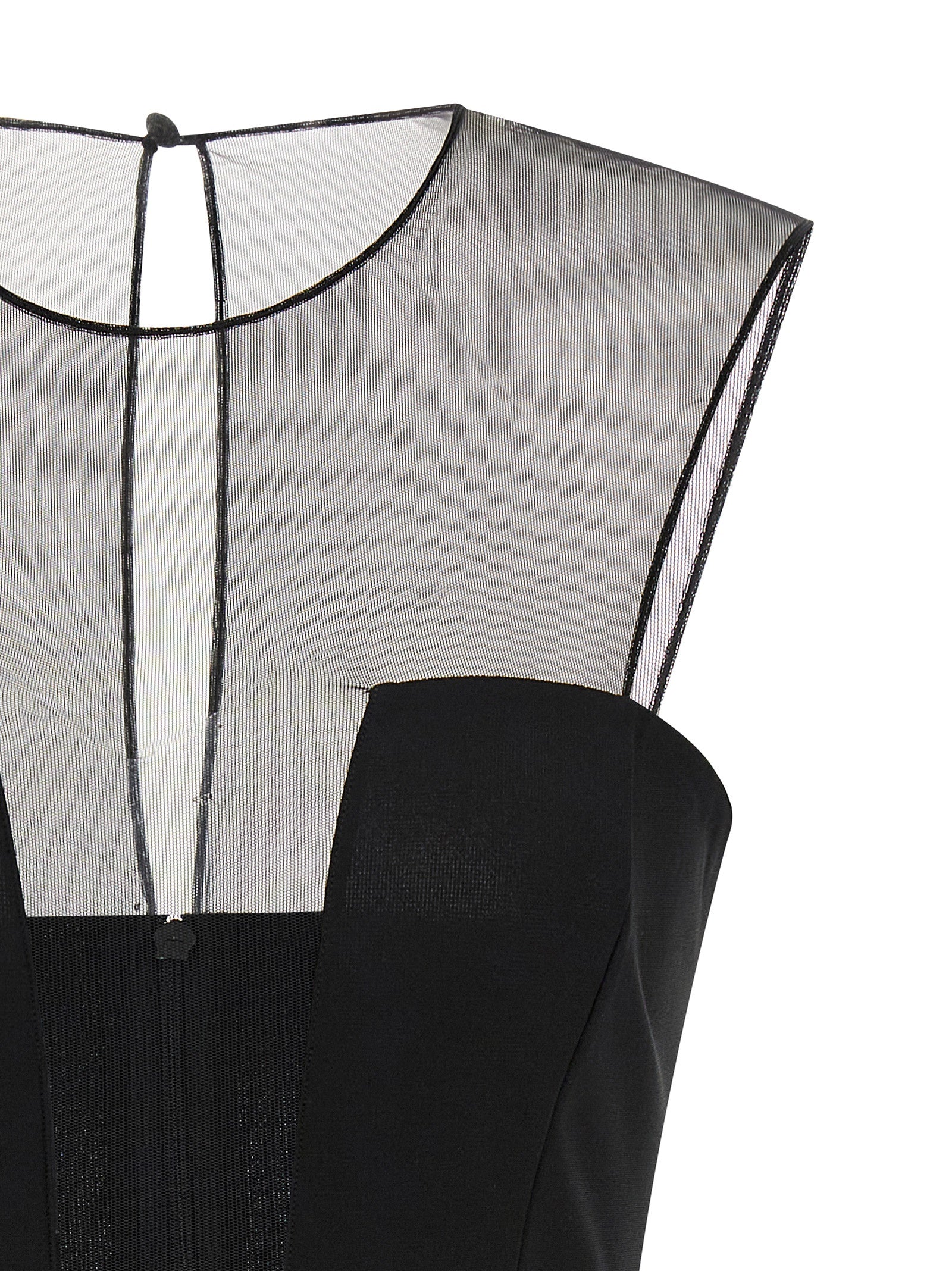 Nensi Dojaka Schwarzes Viskose-Kurzkleid