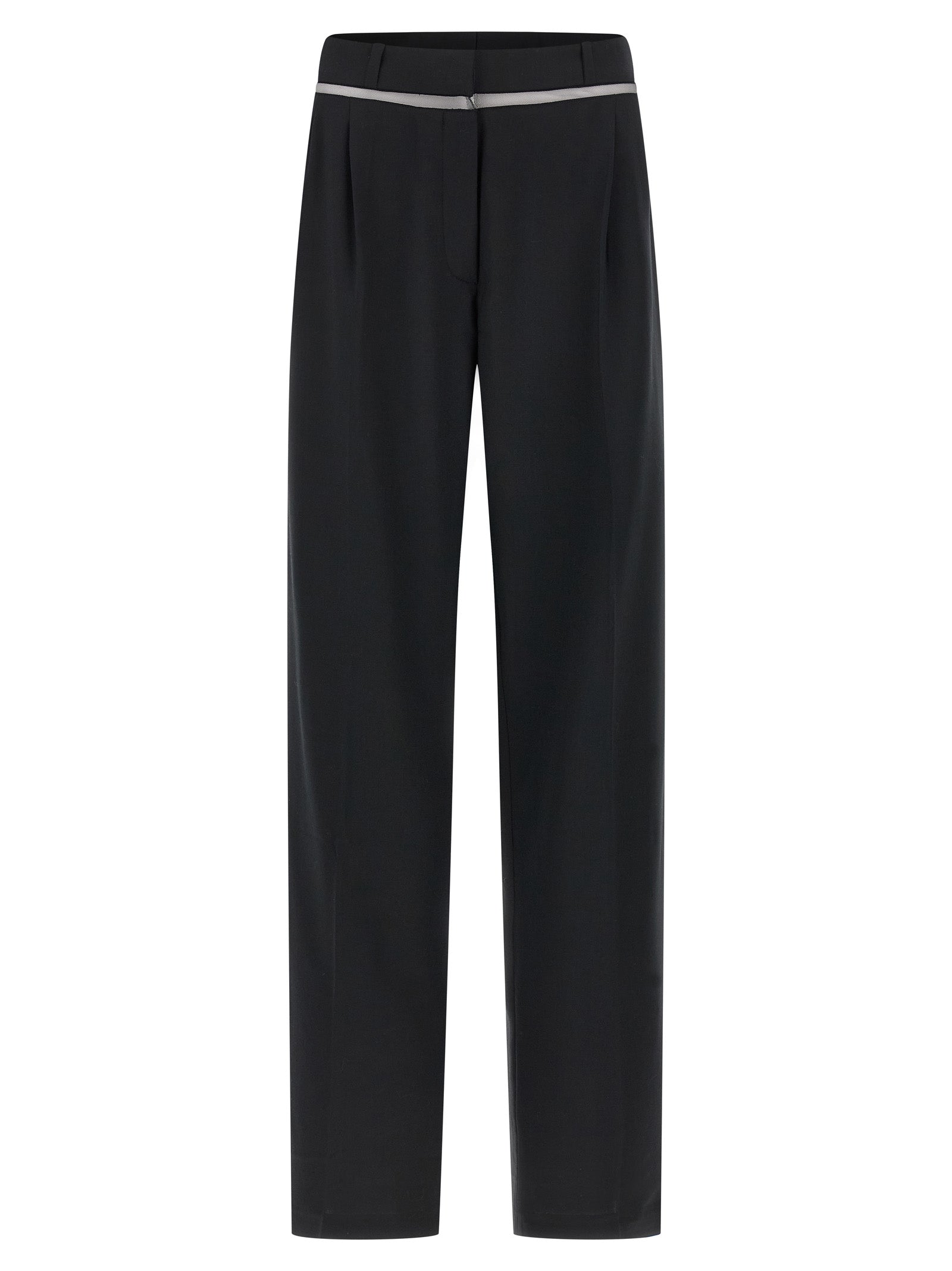 Nensi Dojaka Schwarze Hose aus reiner Schurwolle