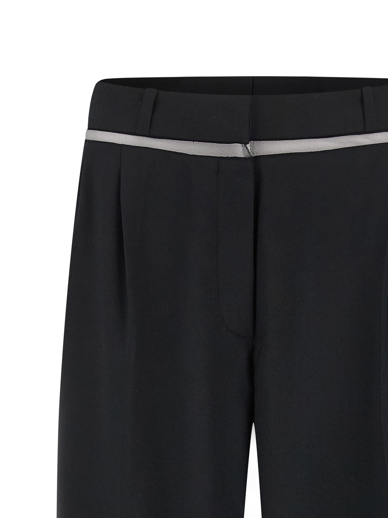 Nensi Dojaka Schwarze Hose aus reiner Schurwolle