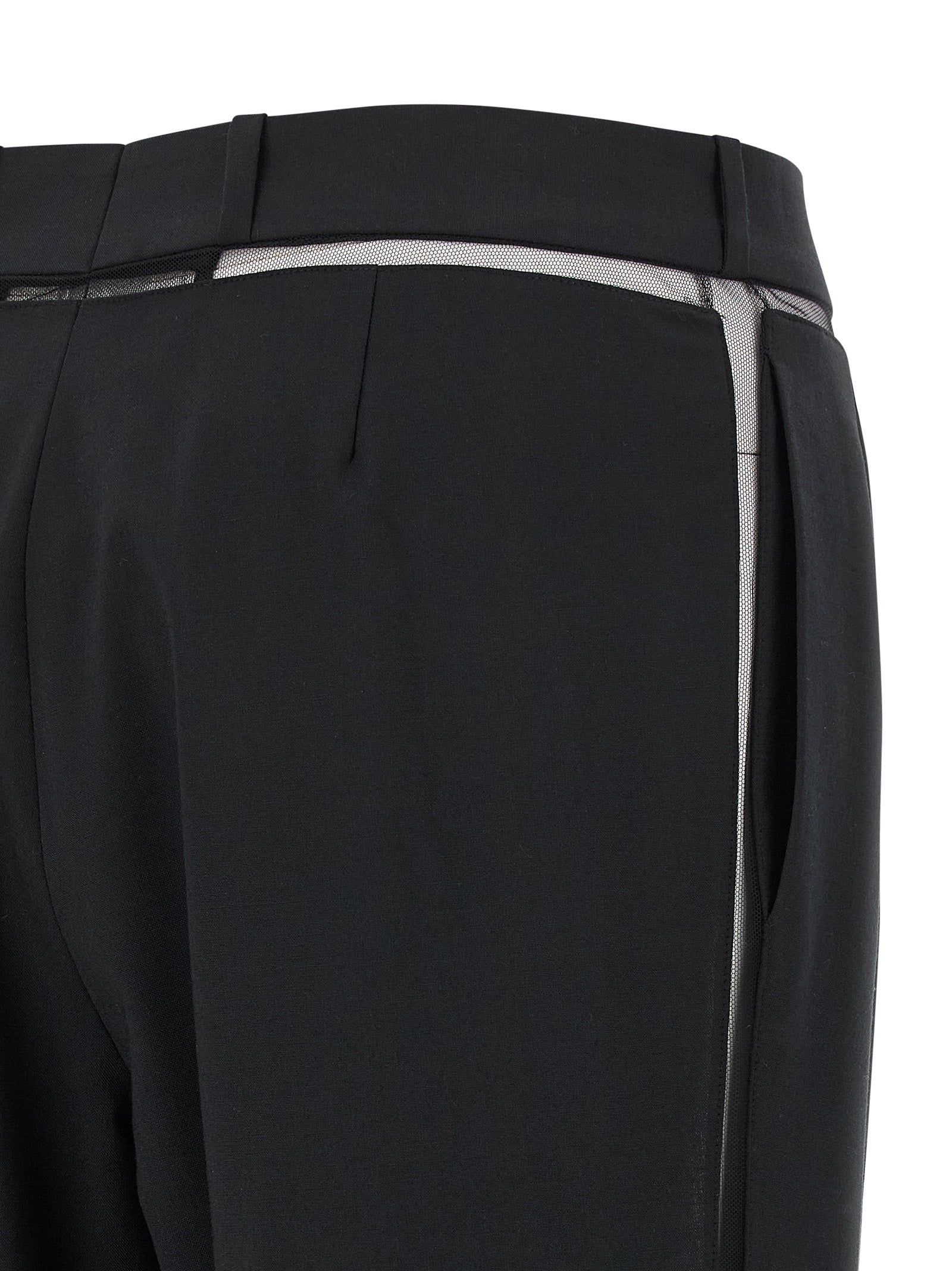 Nensi Dojaka Schwarze Hose aus reiner Schurwolle