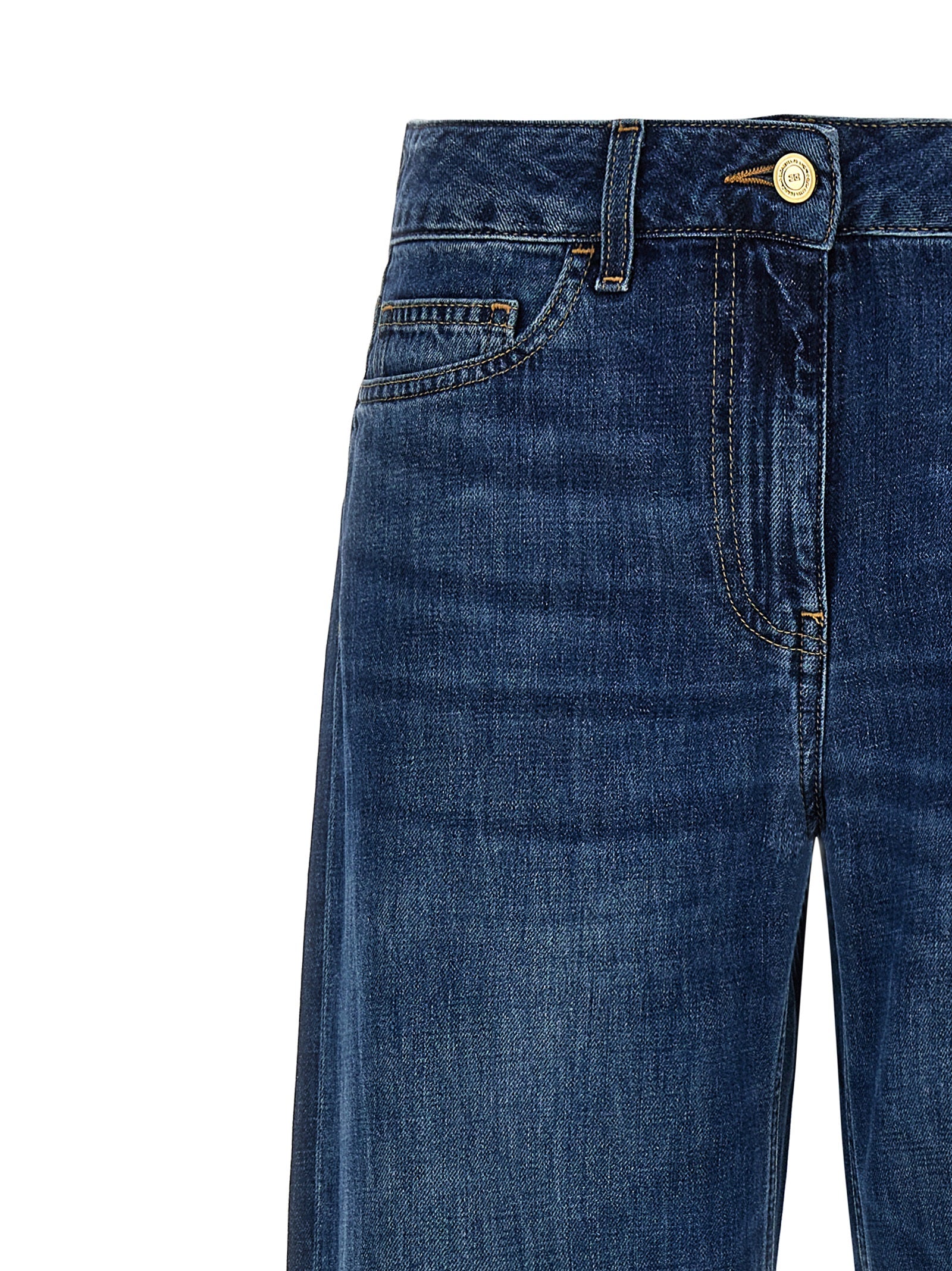 Elisabetta Franchi Blaue Baumwolljeans Denim