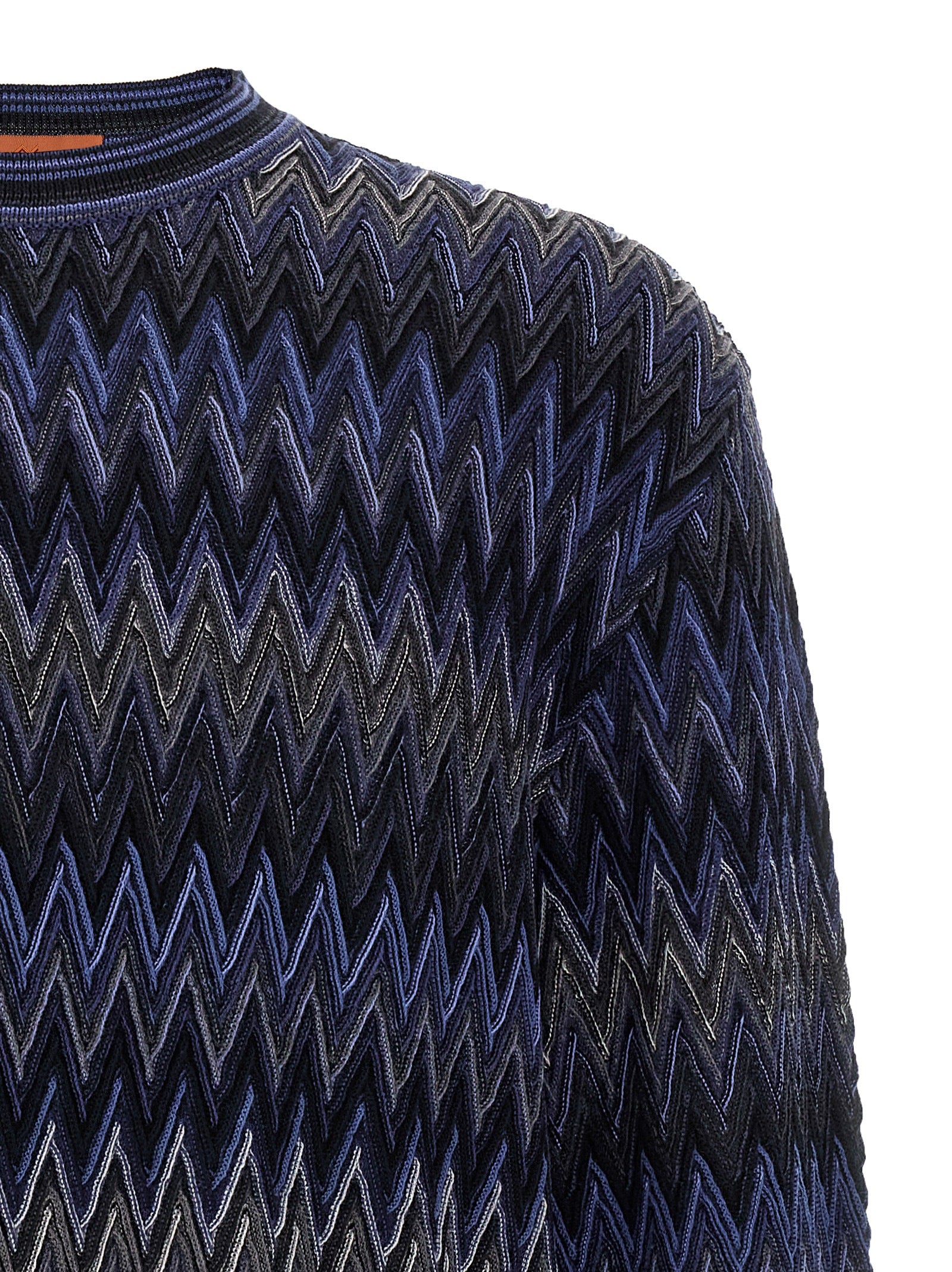 Missoni Blauer Wollcardigan