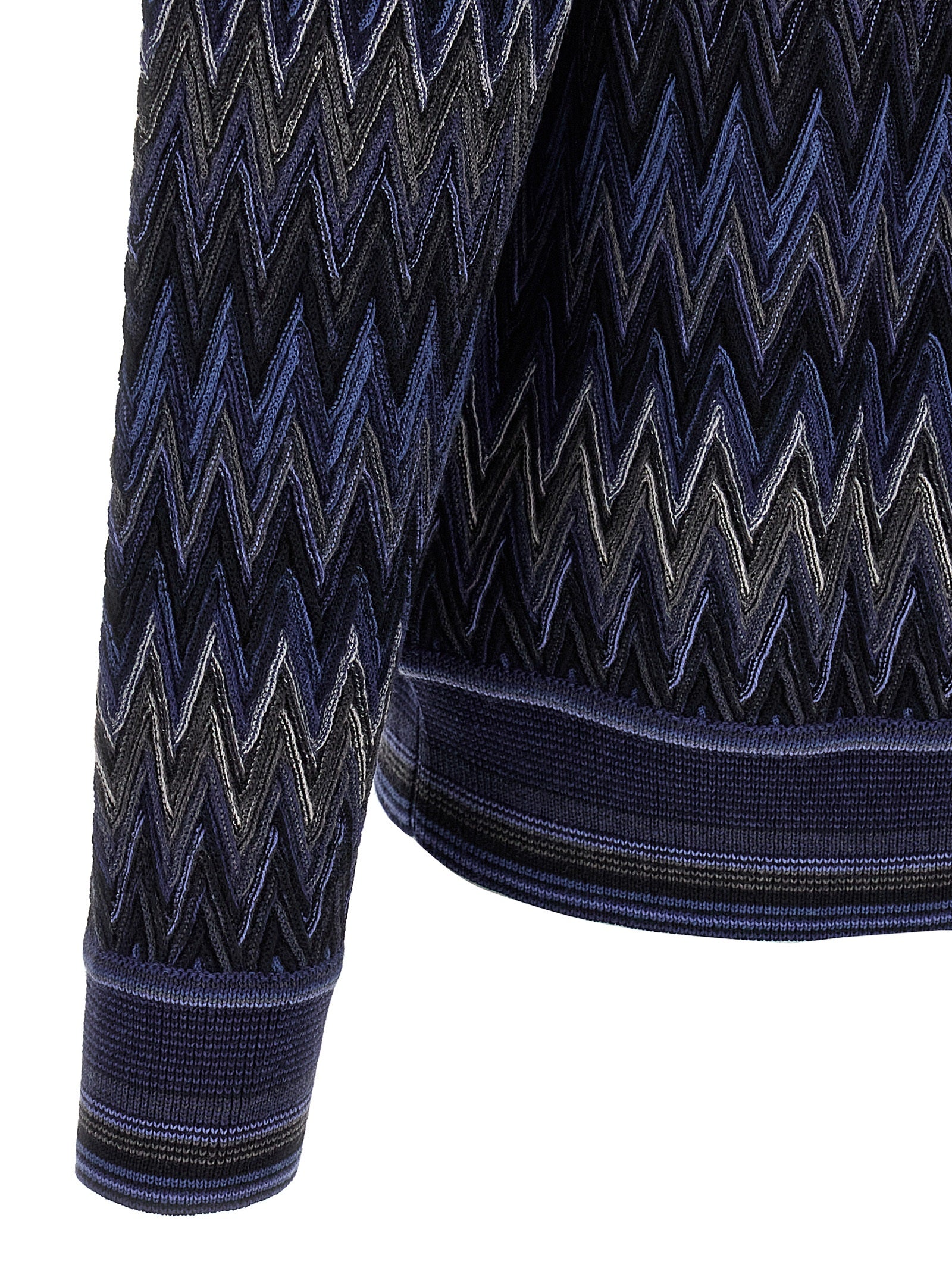 Missoni Blauer Wollcardigan