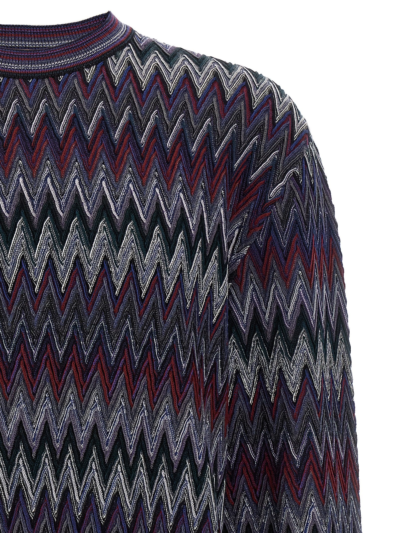 Missoni Blauer Wollcardigan