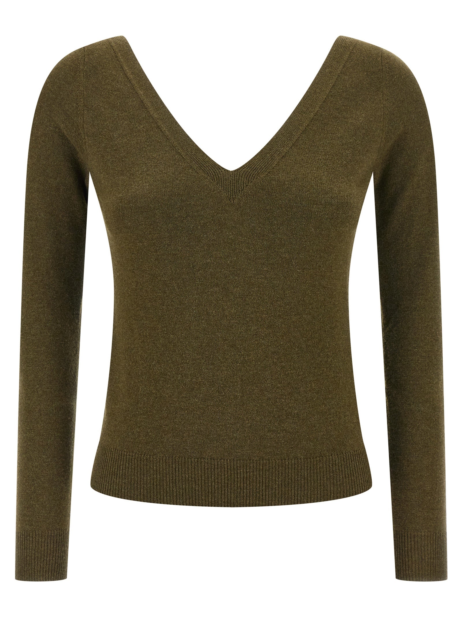 Saint Laurent Zweifarbige Kaschmir-Strickjacke