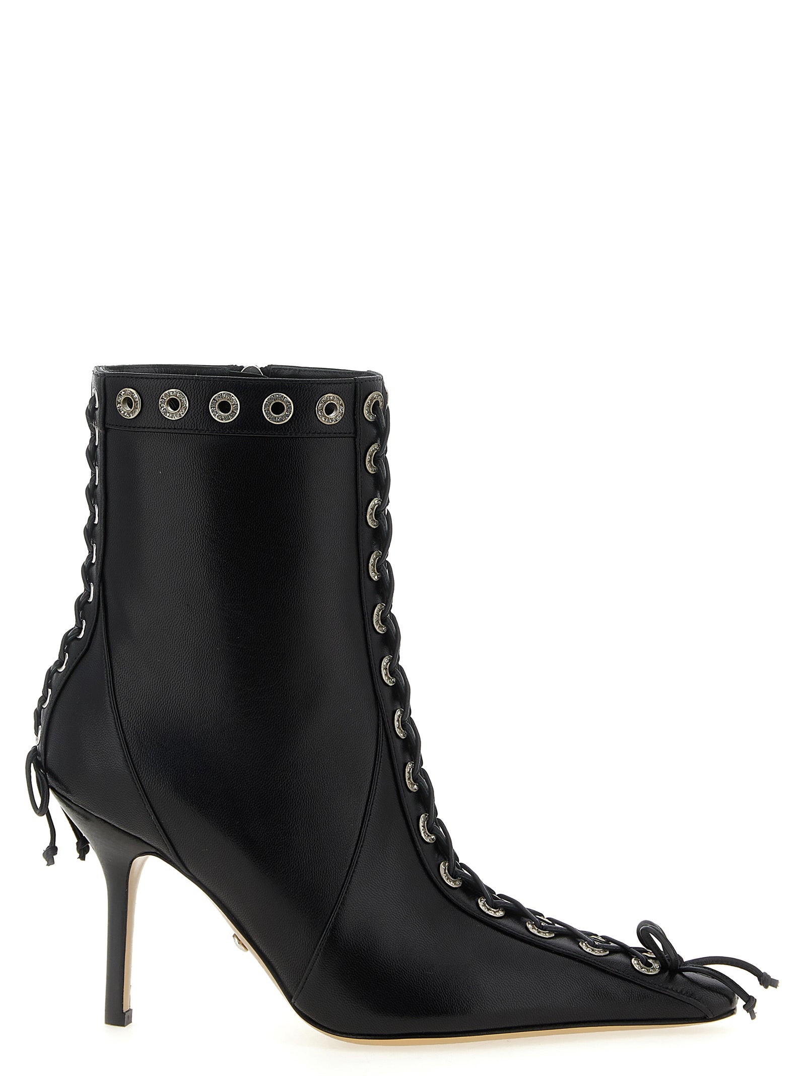 MACH & MACH Schwarze Stiefeletten aus Kalbsleder