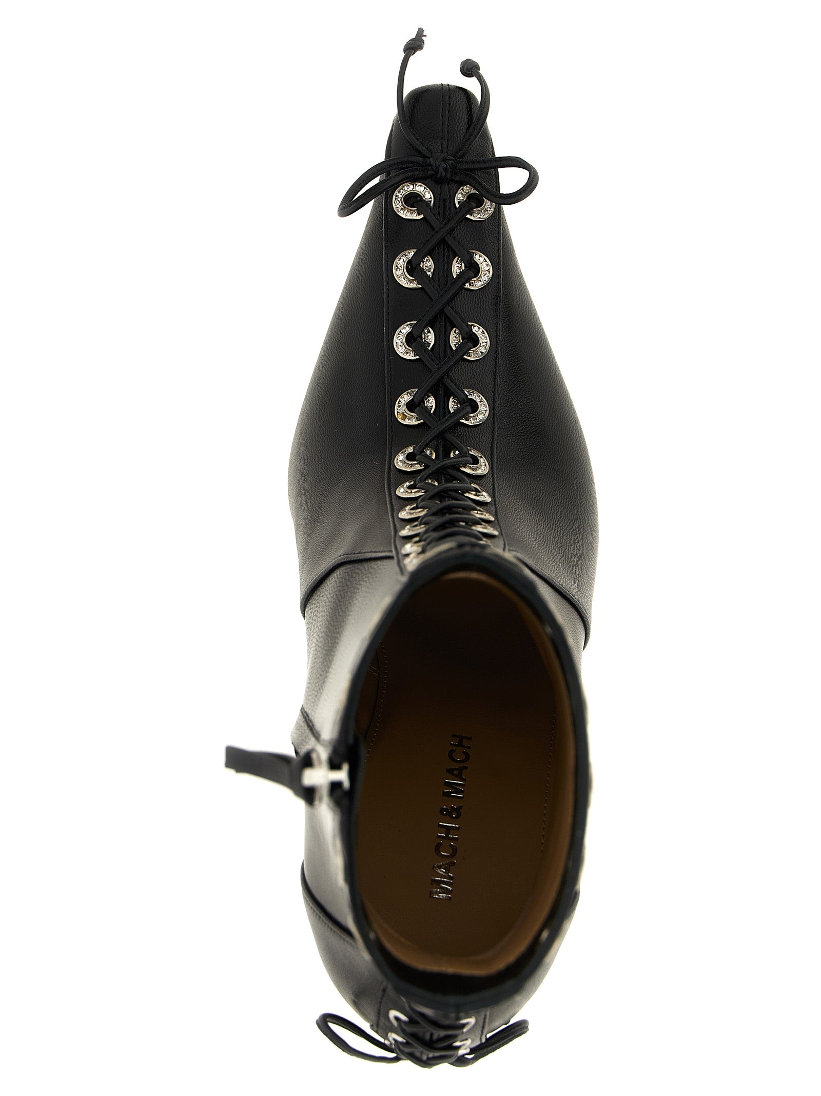 MACH & MACH Schwarze Stiefeletten aus Kalbsleder