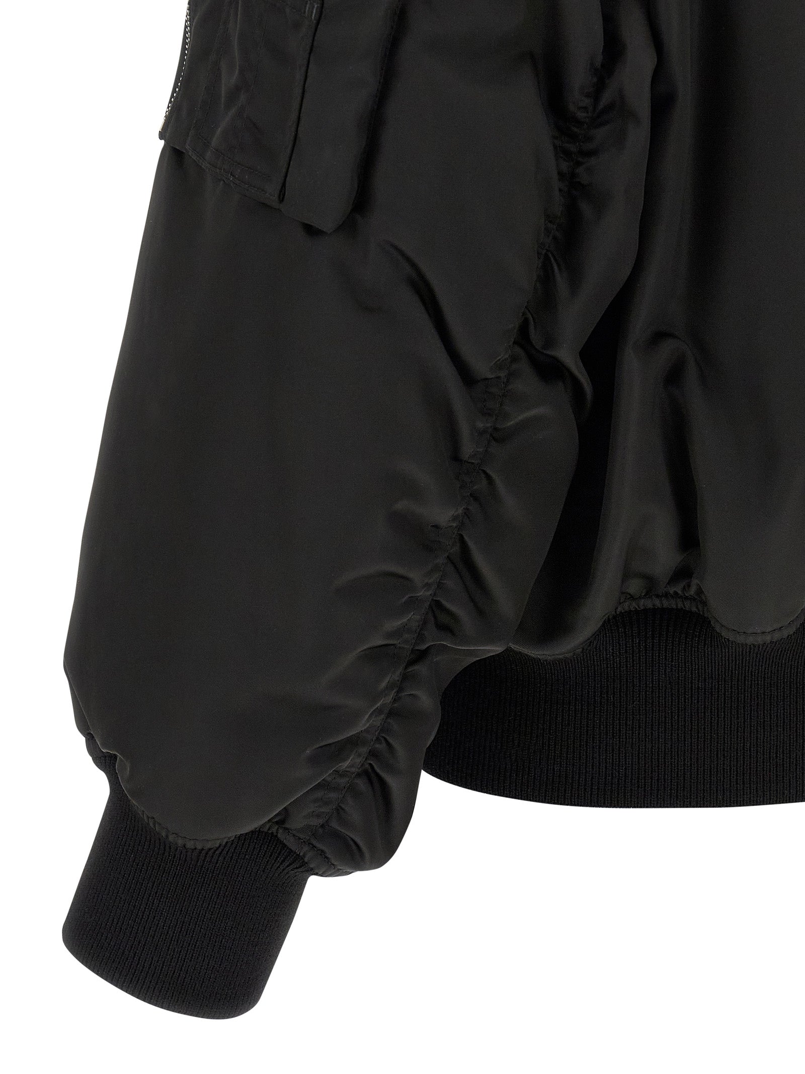 Saint Laurent Schwarzer Bomber aus Polyamid