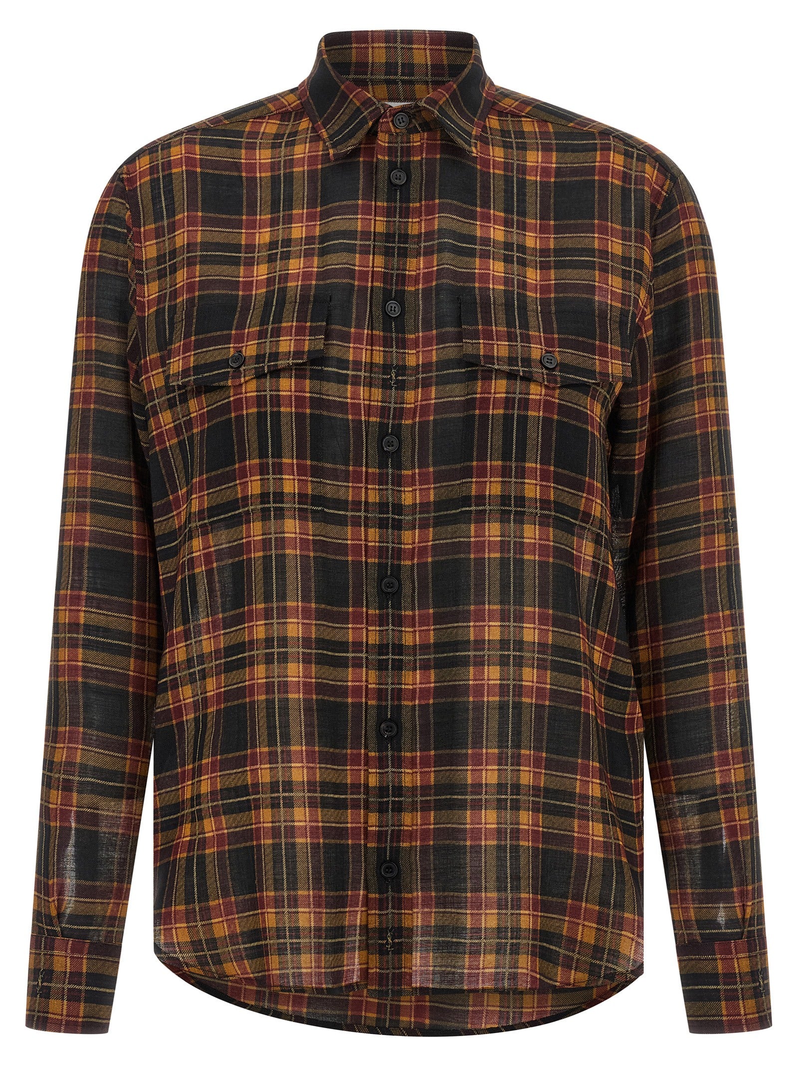 Saint Laurent Mehrfarbige Wollbluse