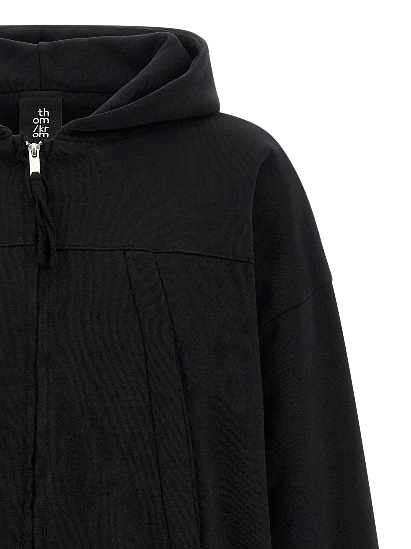 Thom Krom Schwarzer Baumwoll-Sweatshirt