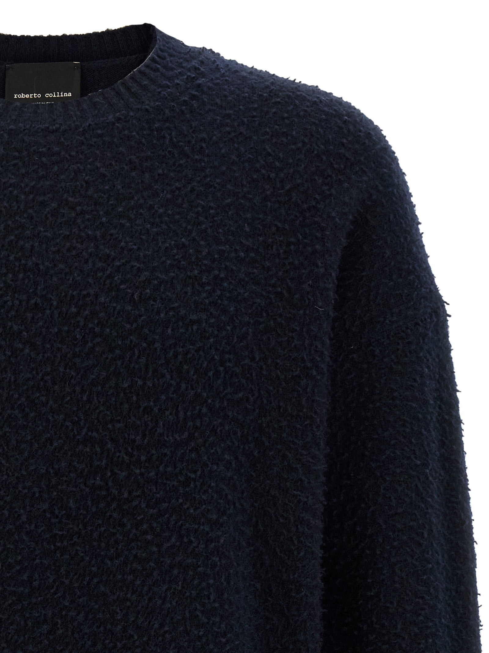 Roberto Collina Blauer Cardigan aus Merinowolle