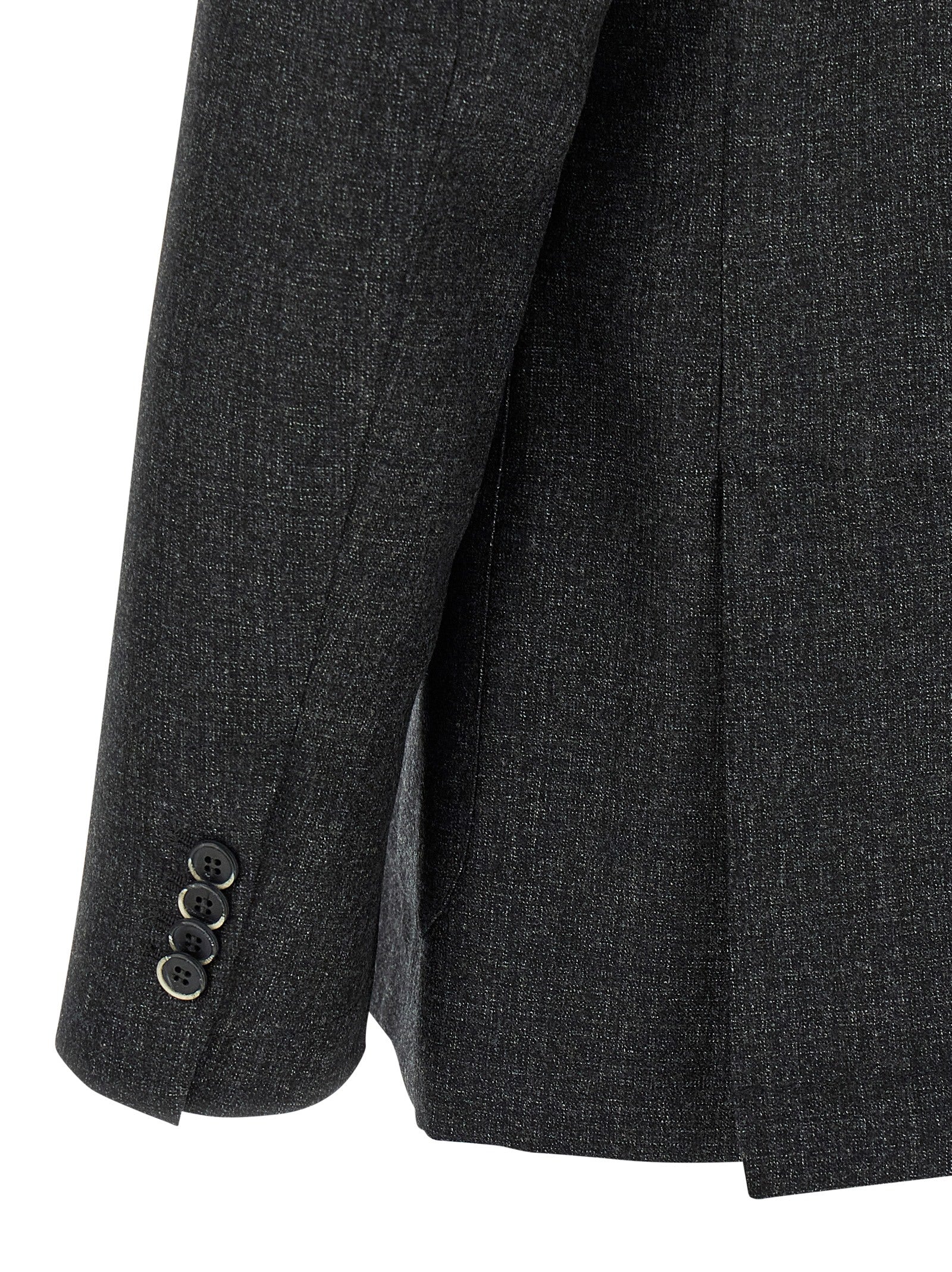 BARENA Grauer Blazer aus reiner Schurwolle