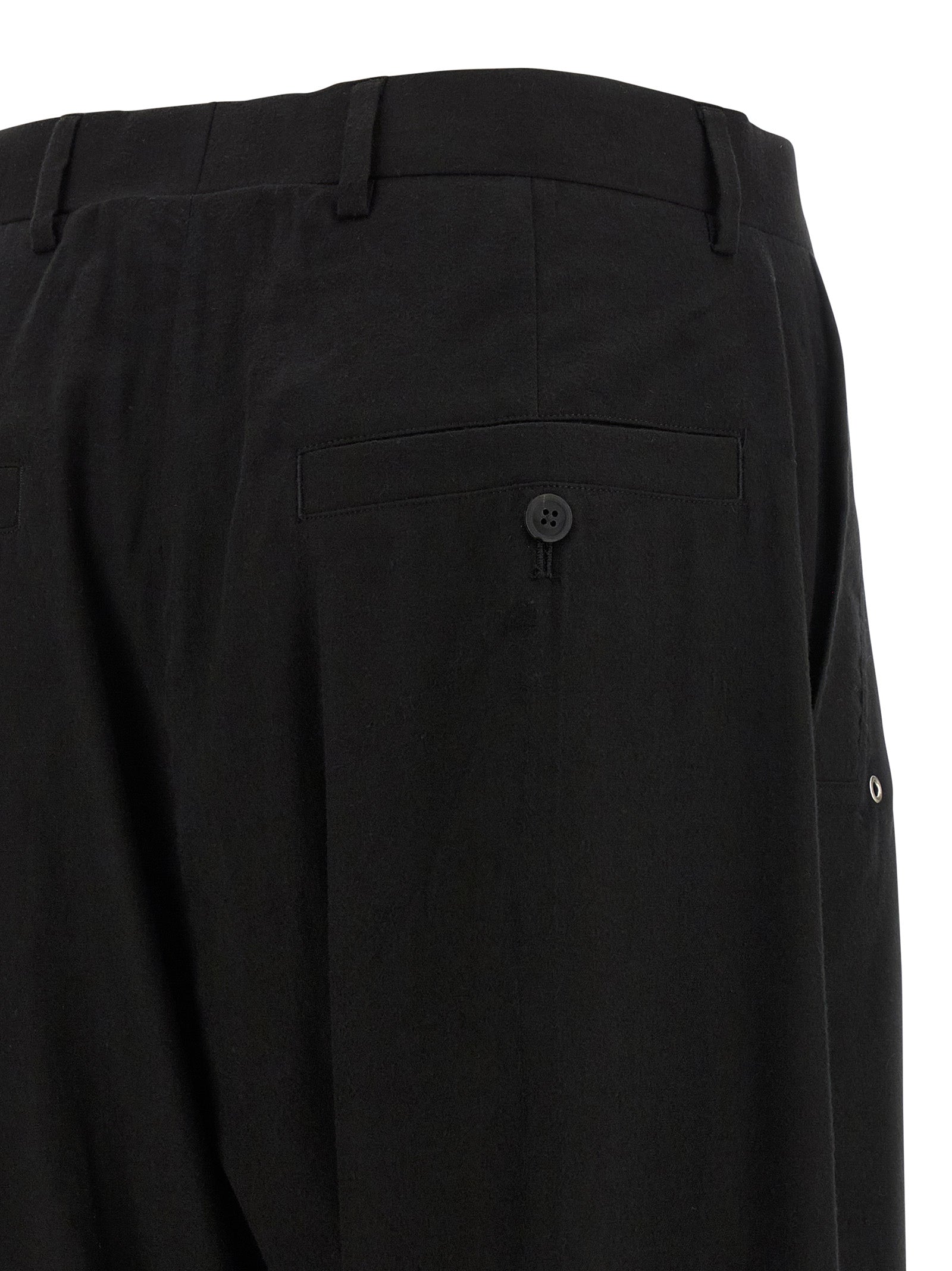 Rick Owens Schwarze Baumwollhose