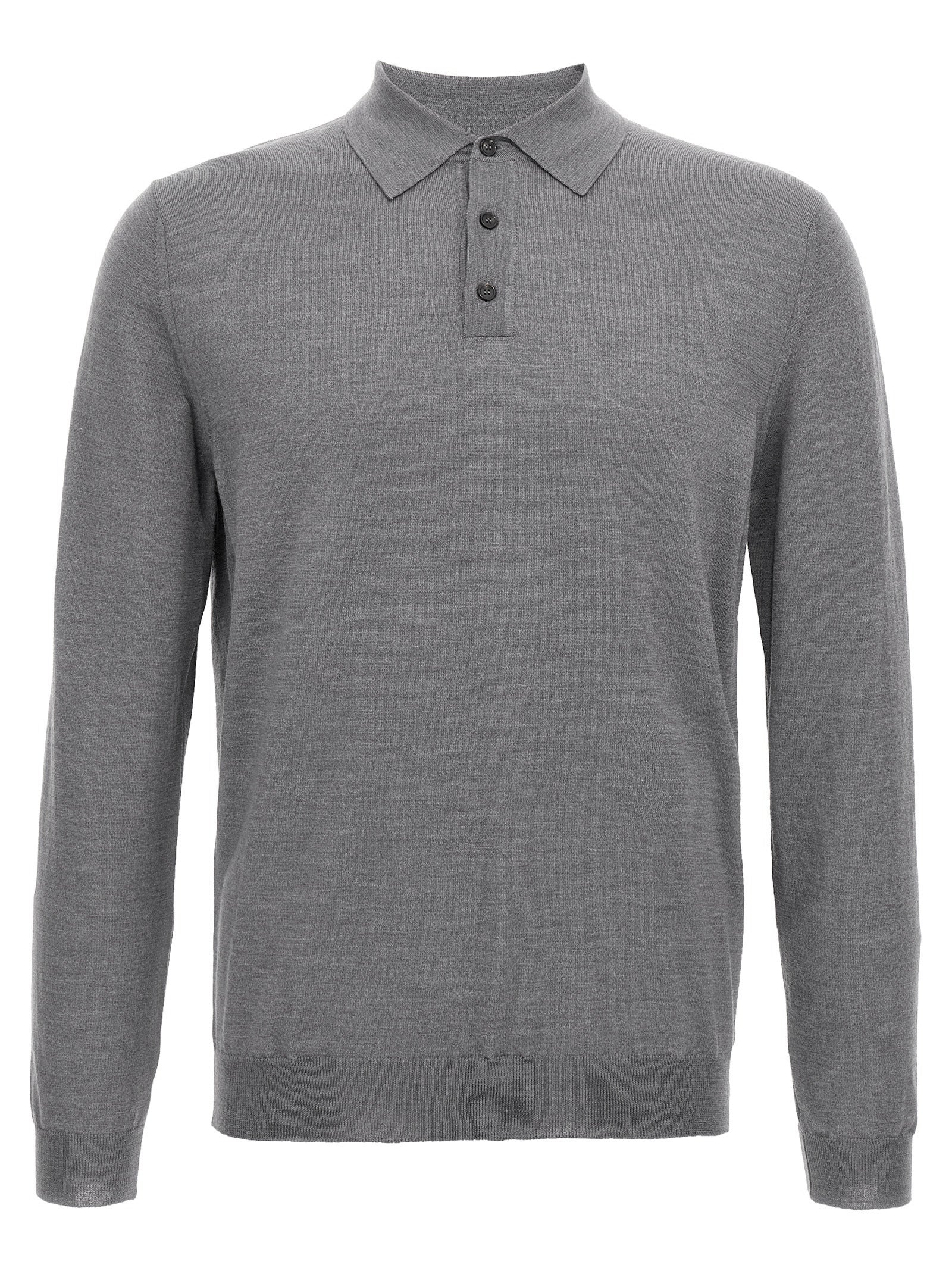 ZANONE Graues Kaschmir-Poloshirt
