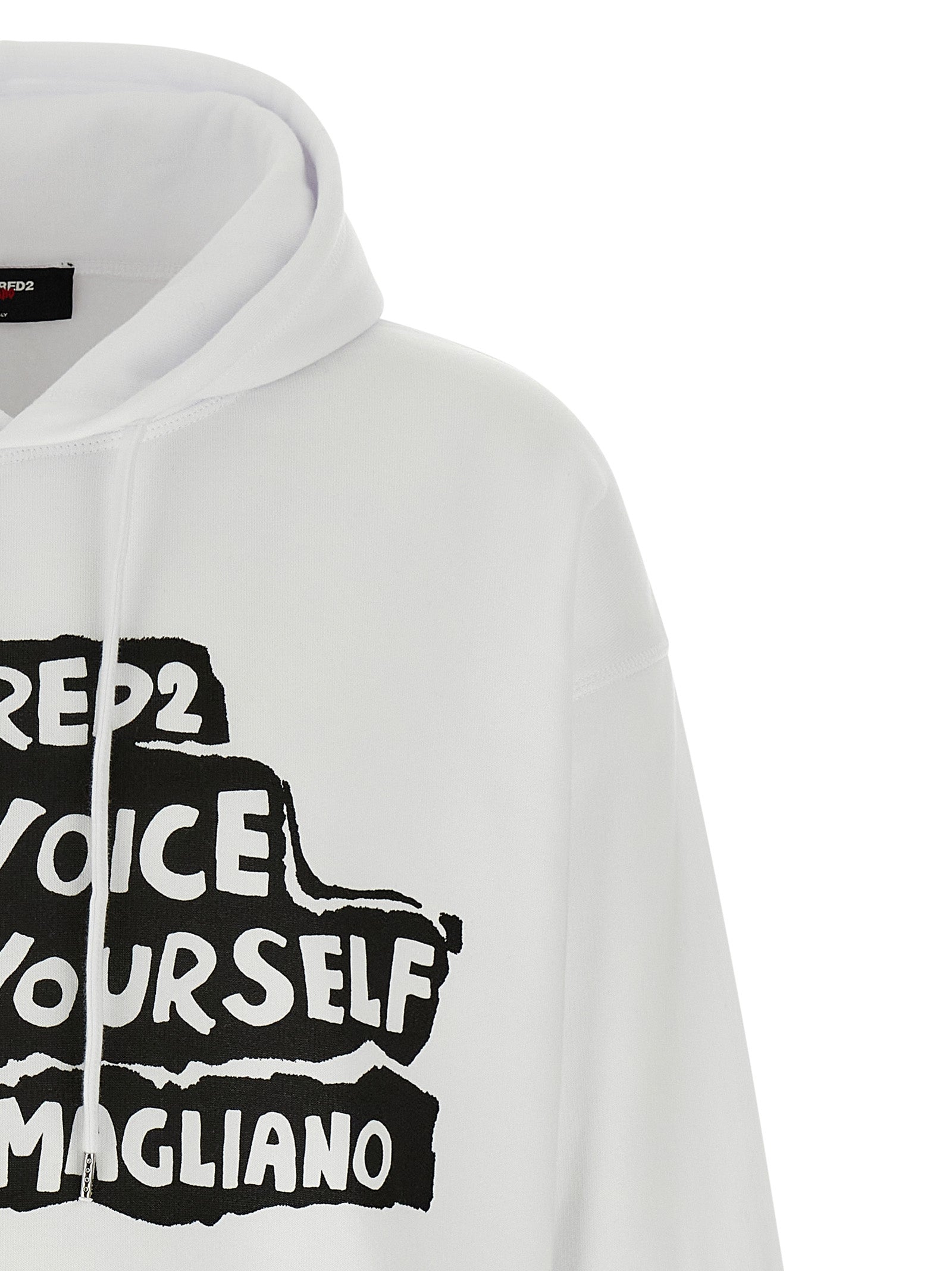 Dsquared² Zweifarbiger Baumwollpullover