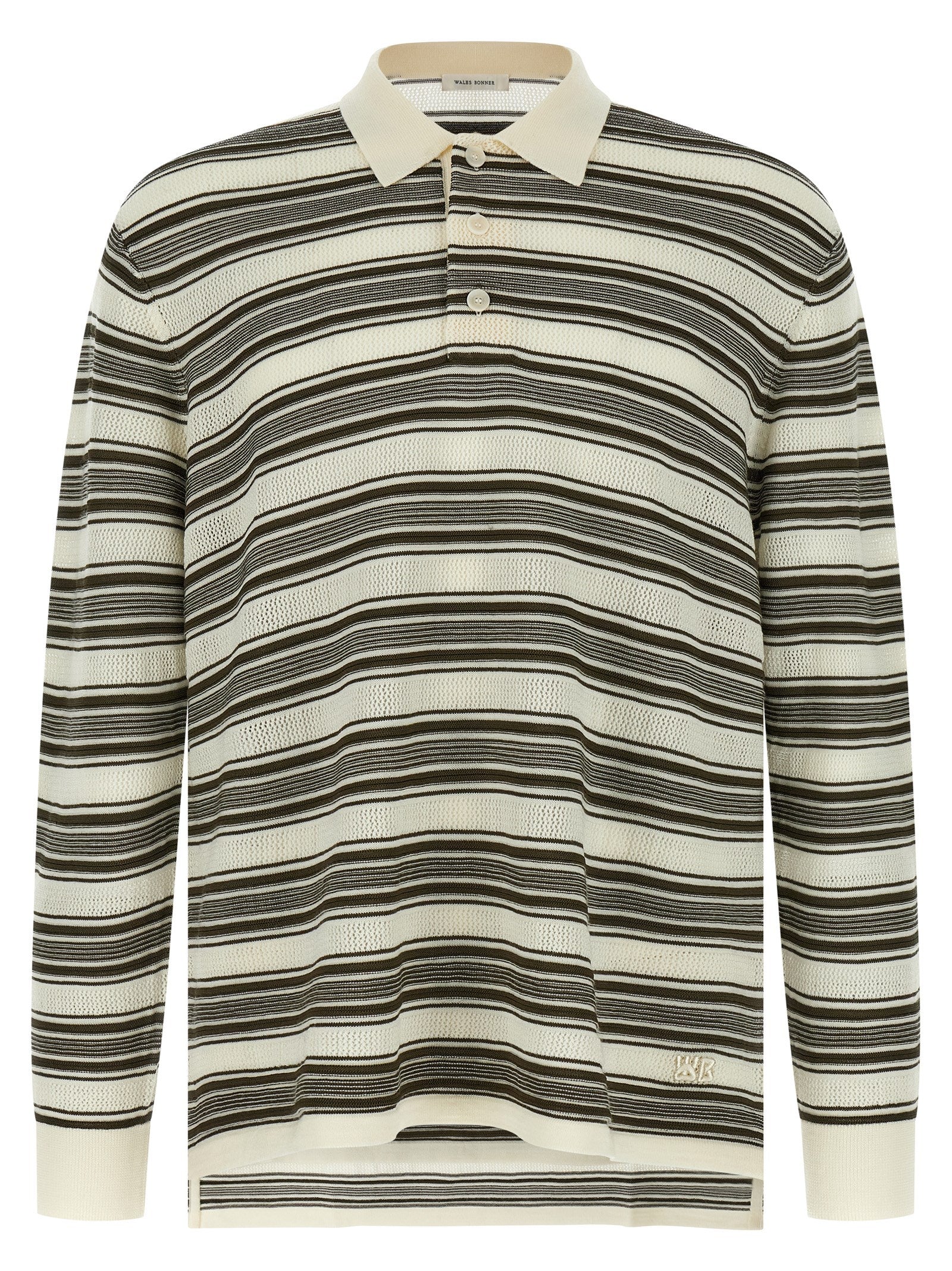 WALES BONNER Mehrfarbiges Woll-Poloshirt