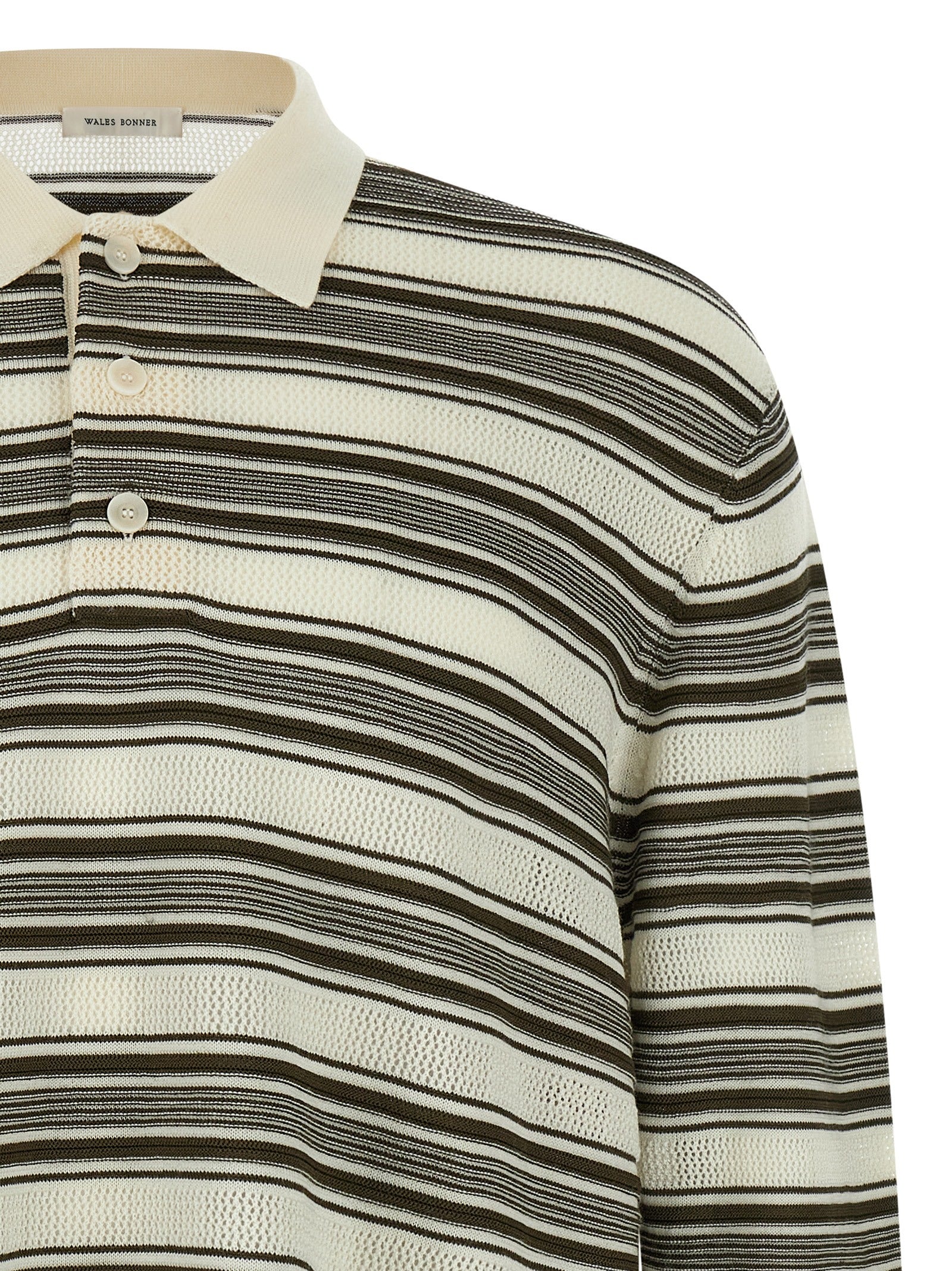 WALES BONNER Mehrfarbiges Woll-Poloshirt