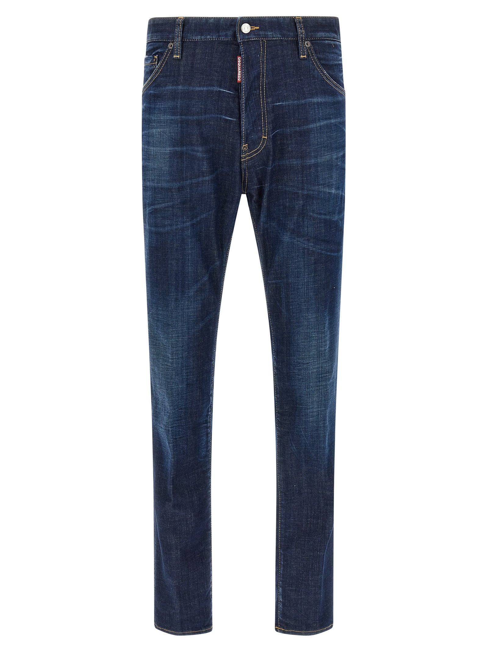 Dsquared² Blaue Jeans aus Baumwolle im geraden Schnitt