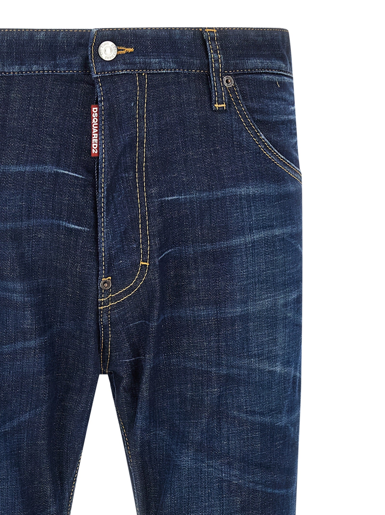 Dsquared² Blaue Jeans aus Baumwolle im geraden Schnitt