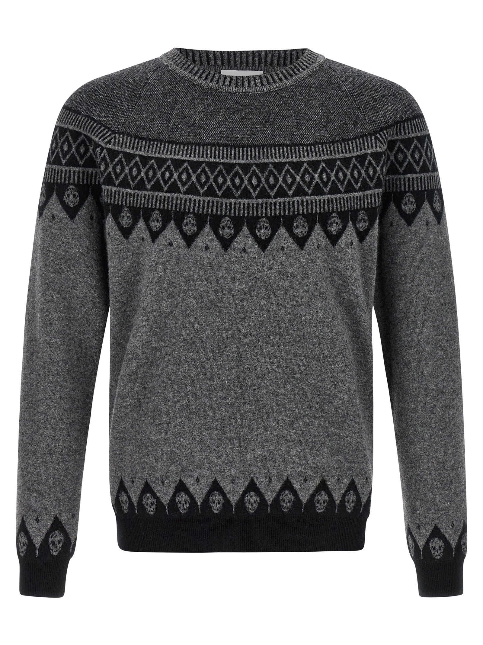 Alexander McQueen Grauer Wollcardigan