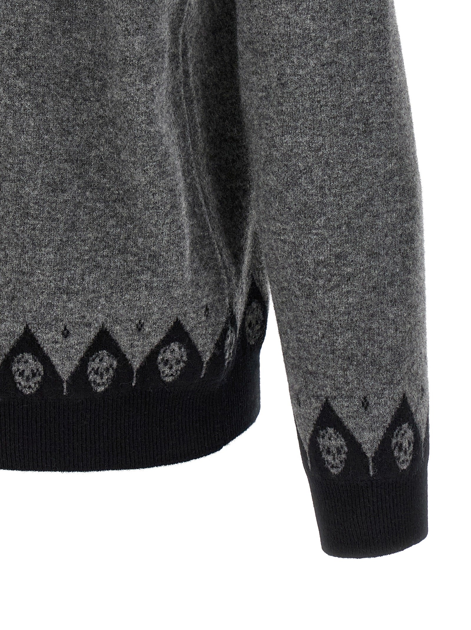 Alexander McQueen Grauer Wollcardigan