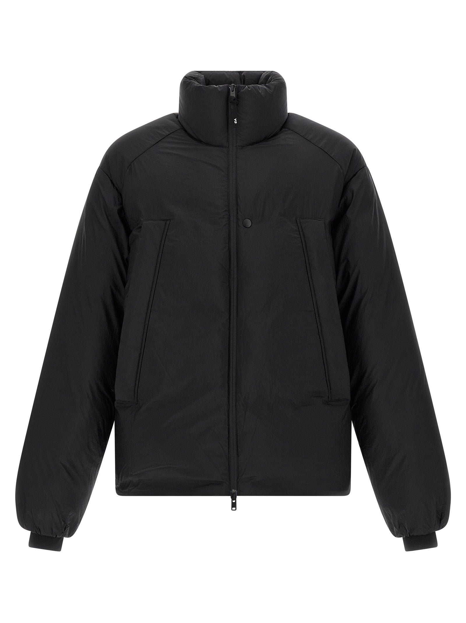 Y-3 Schwarze Polyamid-Shell-Jacke
