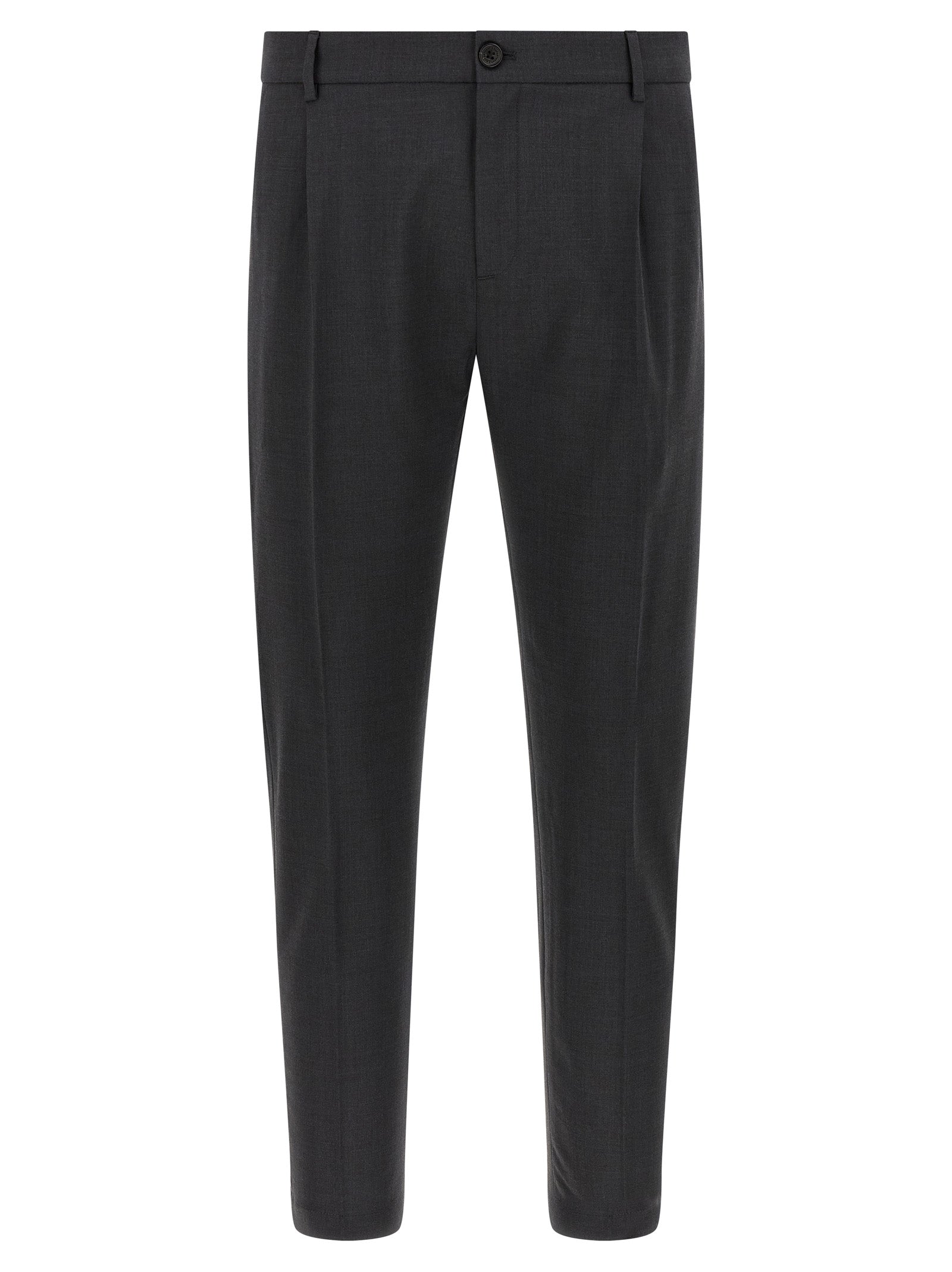 Department 5 Graue Cropped Hose aus reiner Schurwolle