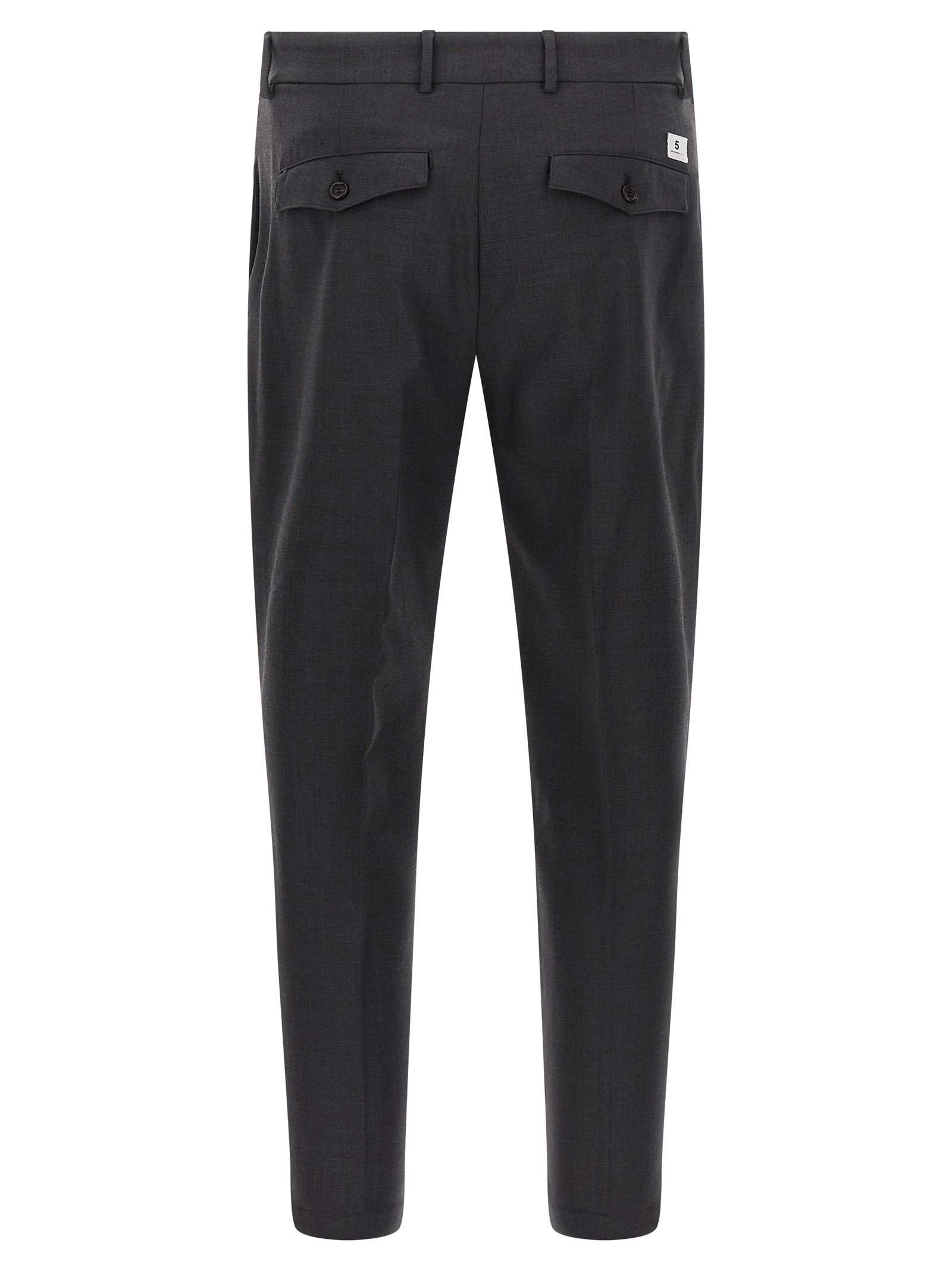 Department 5 Graue Cropped Hose aus reiner Schurwolle