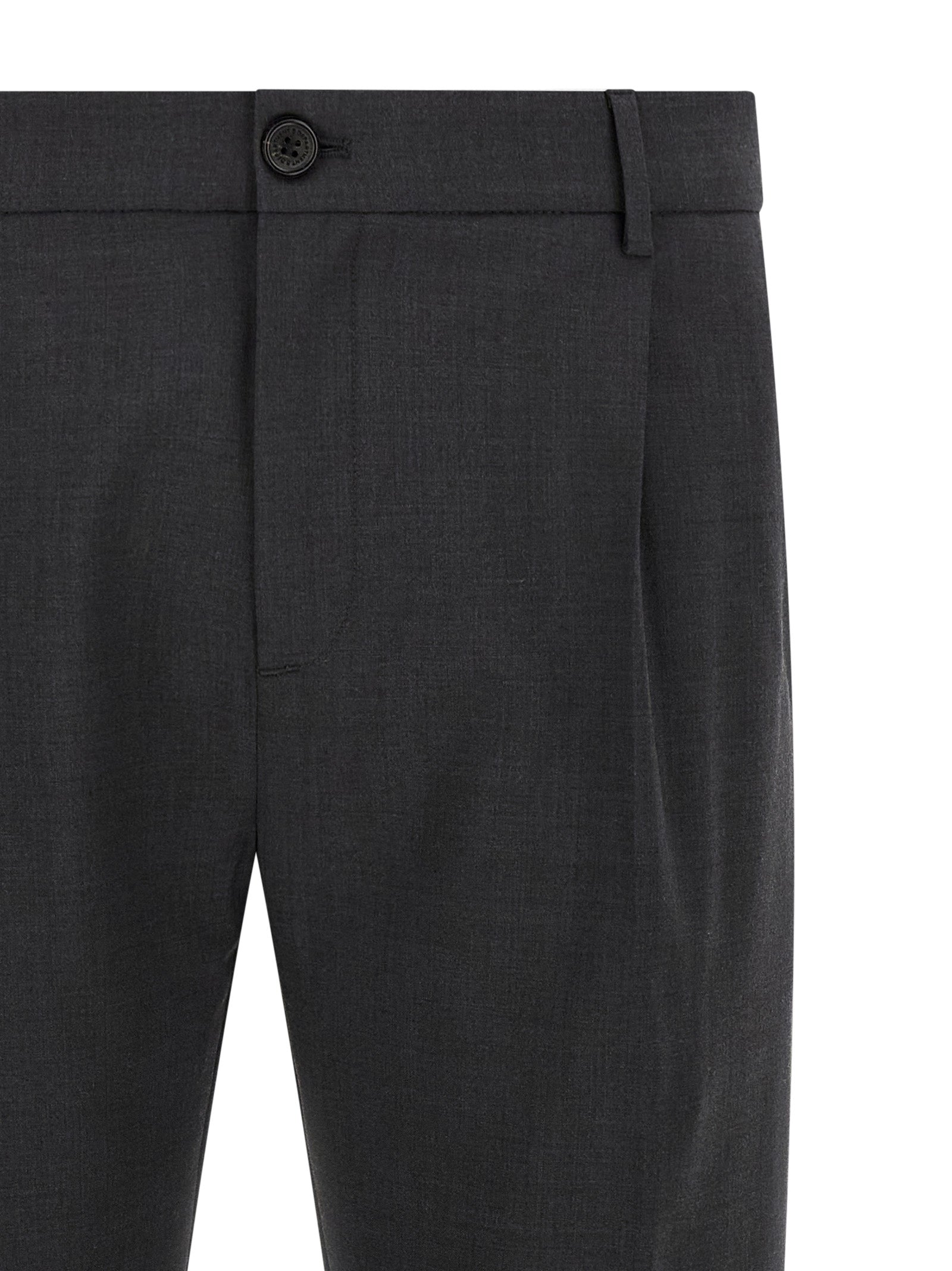 Department 5 Graue Cropped Hose aus reiner Schurwolle