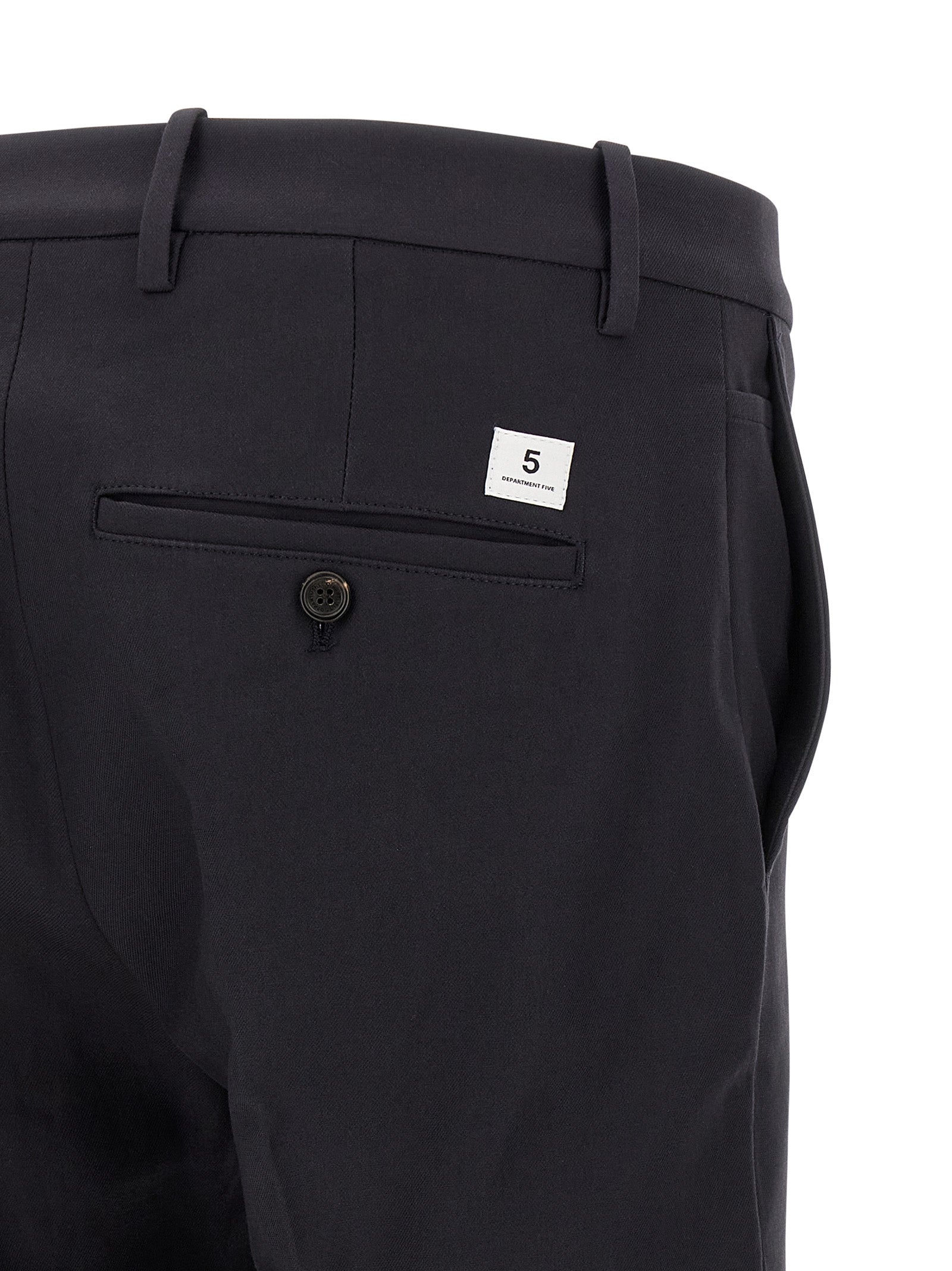 Department 5 Blaue Baumwoll-Chino-Hose