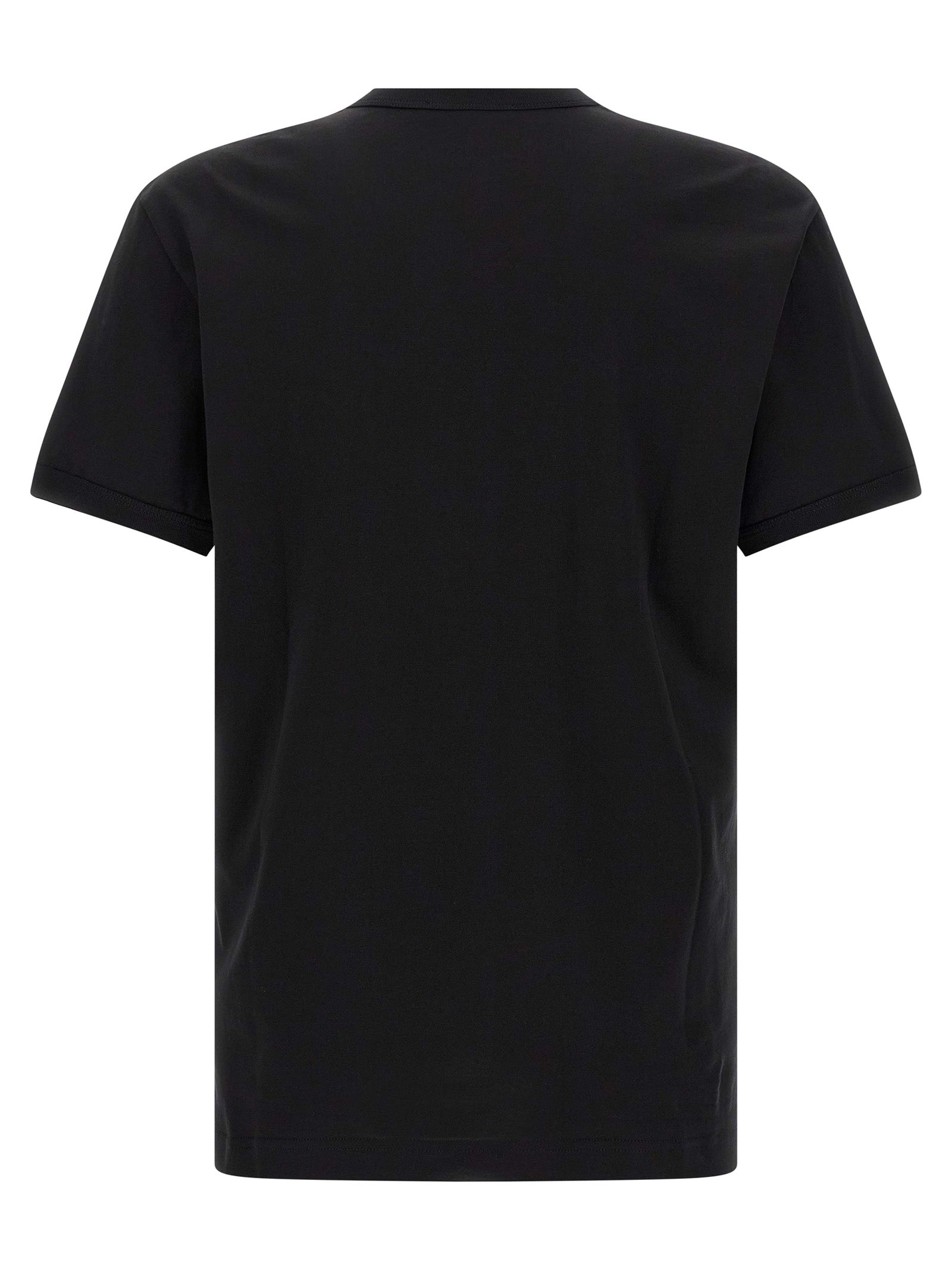 Dolce & Gabbana Schwarzes Baumwoll-T-Shirt