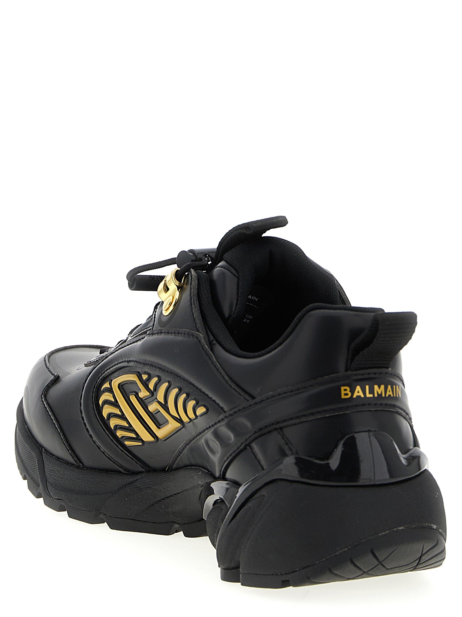 Balmain Schwarze Sneaker aus Nylon im Athletic-Stil