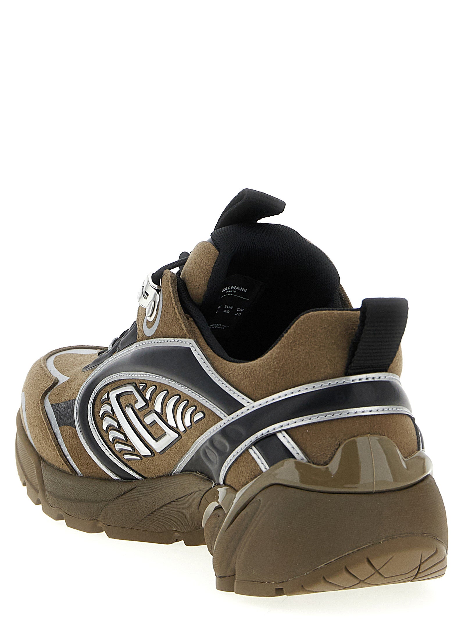Balmain Zweifarbige Sneaker aus Polyethylen im Athletic-Stil