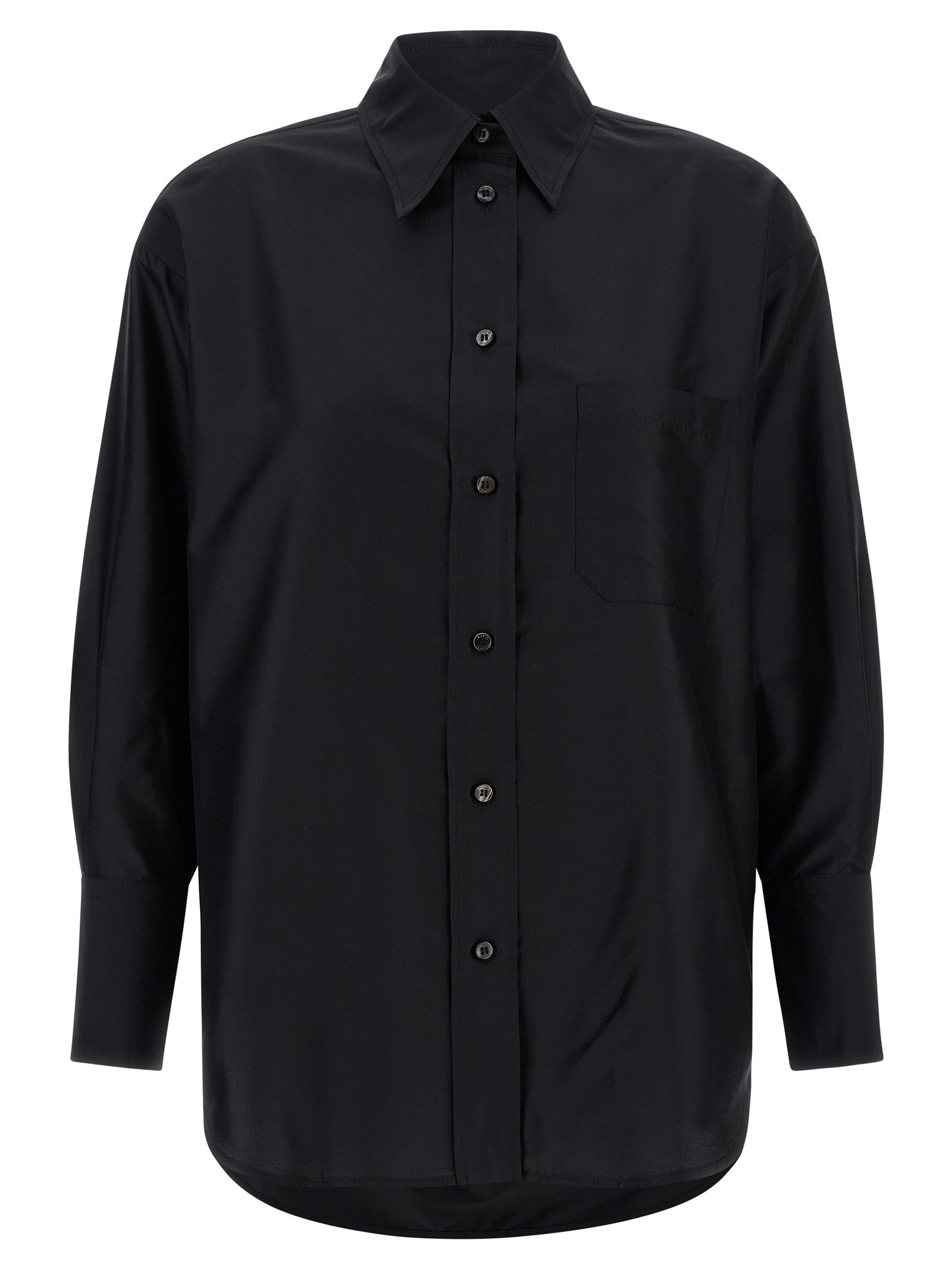 Alberto Biani Schwarze Seidenbluse