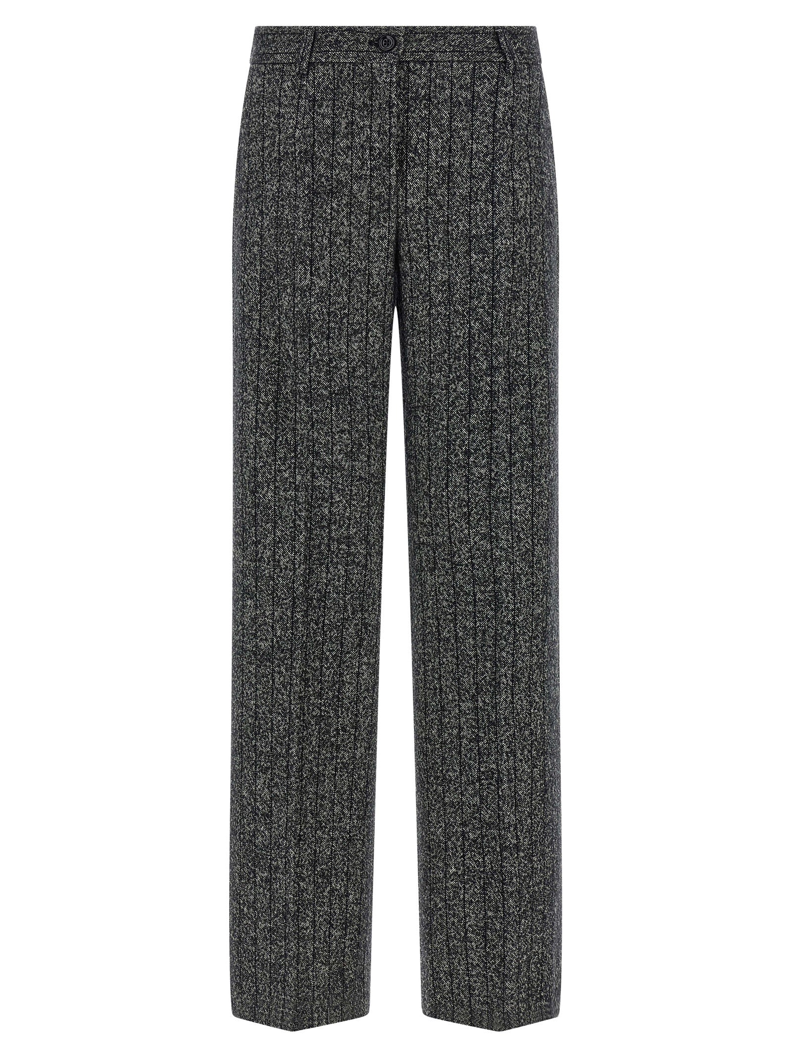 Dolce & Gabbana Zweifarbige Hose aus reiner Schurwolle