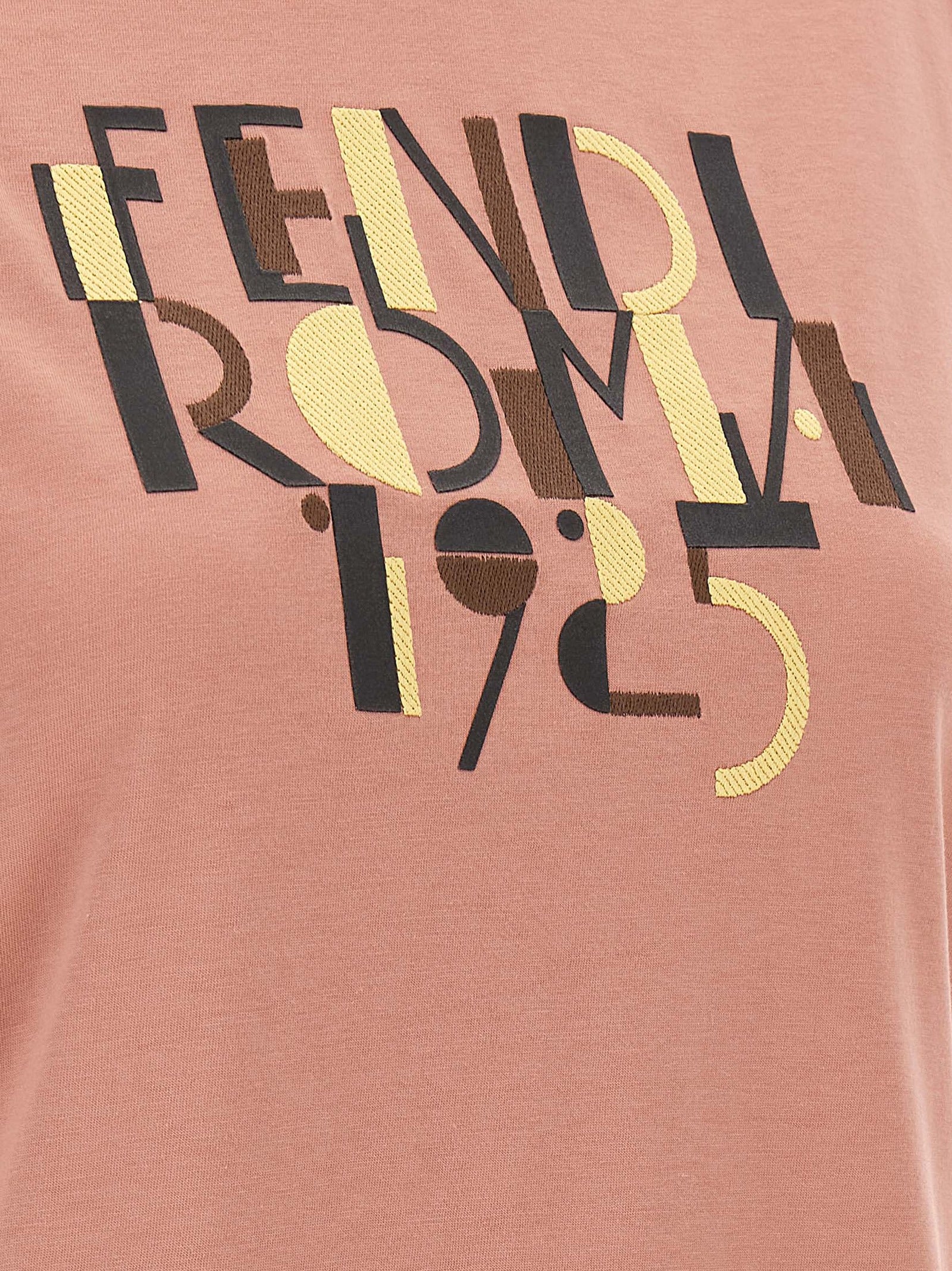 Fendi Mehrfarbiges Baumwoll-T-Shirt