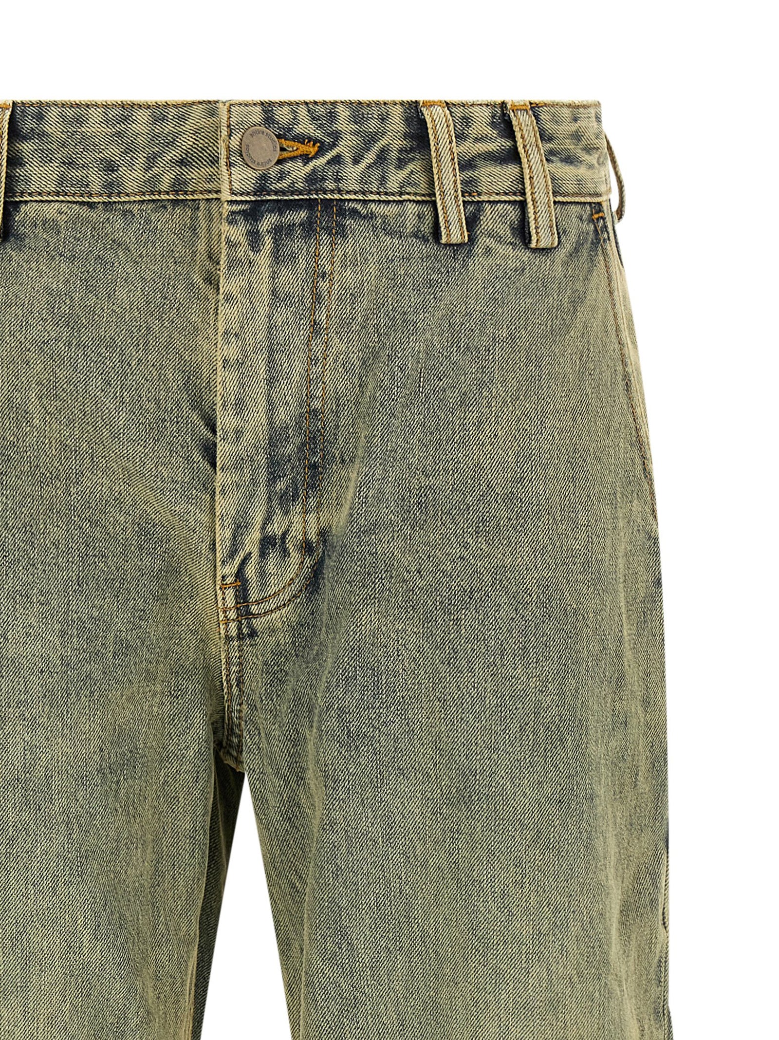 Entire Studios Zweifarbige Baumwoll-Jeans Denim