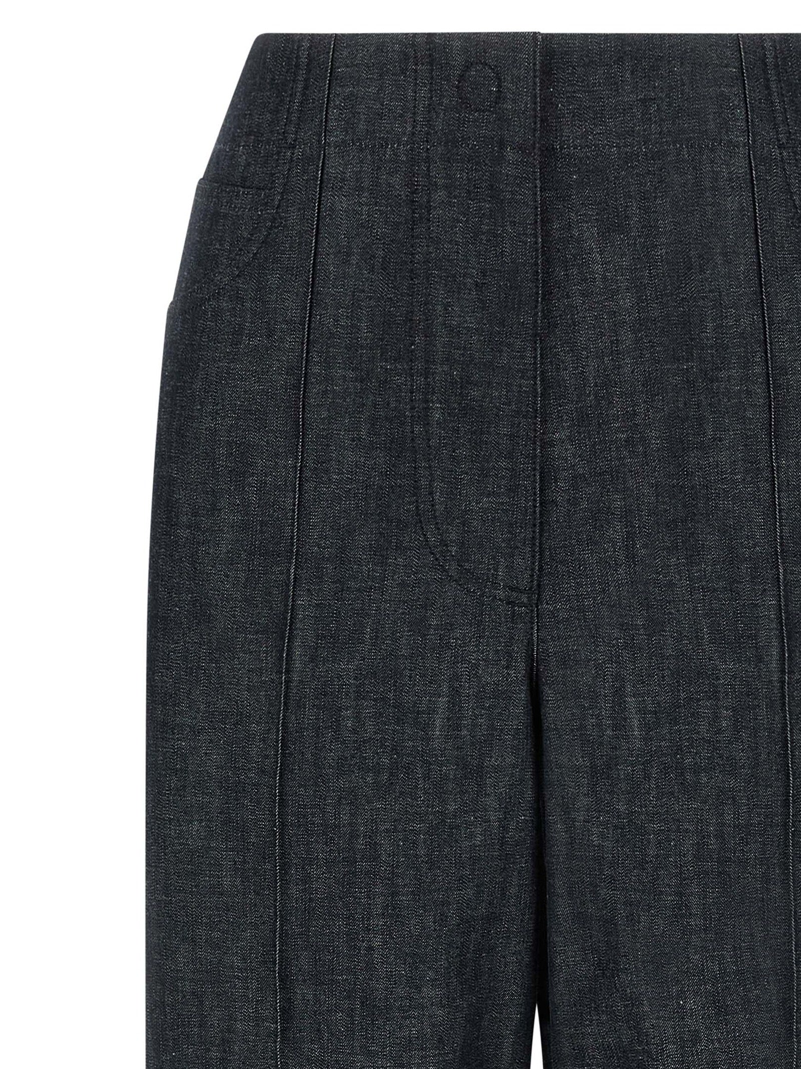 Fendi Blaue High-Waist Jeans aus Baumwolle