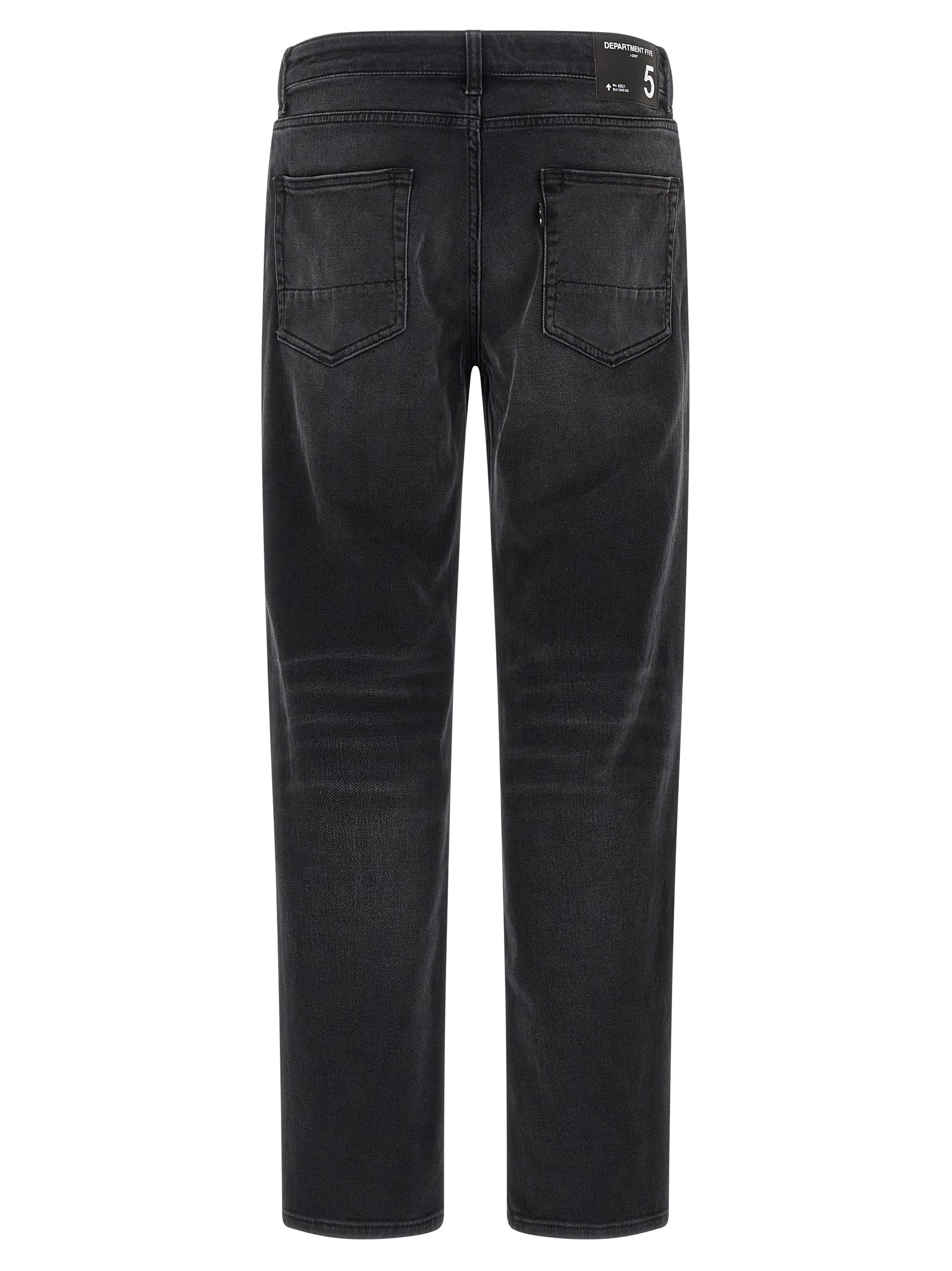 Department 5 Schwarze Baumwoll-Jeans mit geradem Bein
