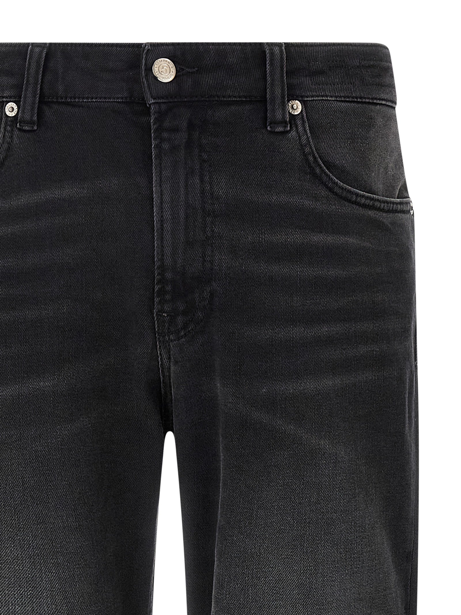 Department 5 Schwarze Baumwoll-Jeans mit geradem Bein