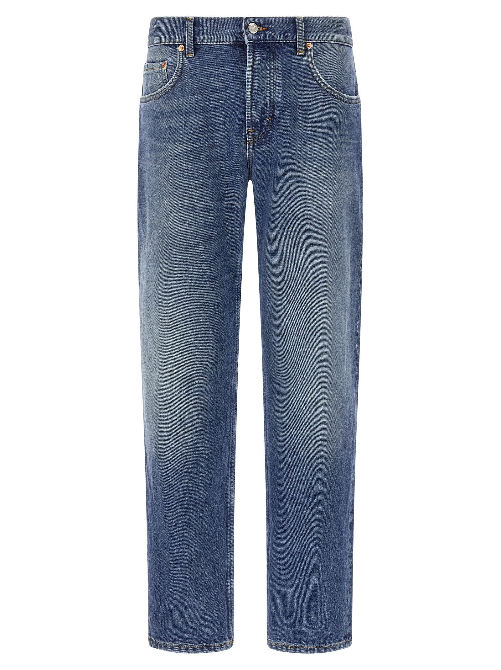 Department 5 Blaue Jeans aus Baumwolle im geraden Schnitt